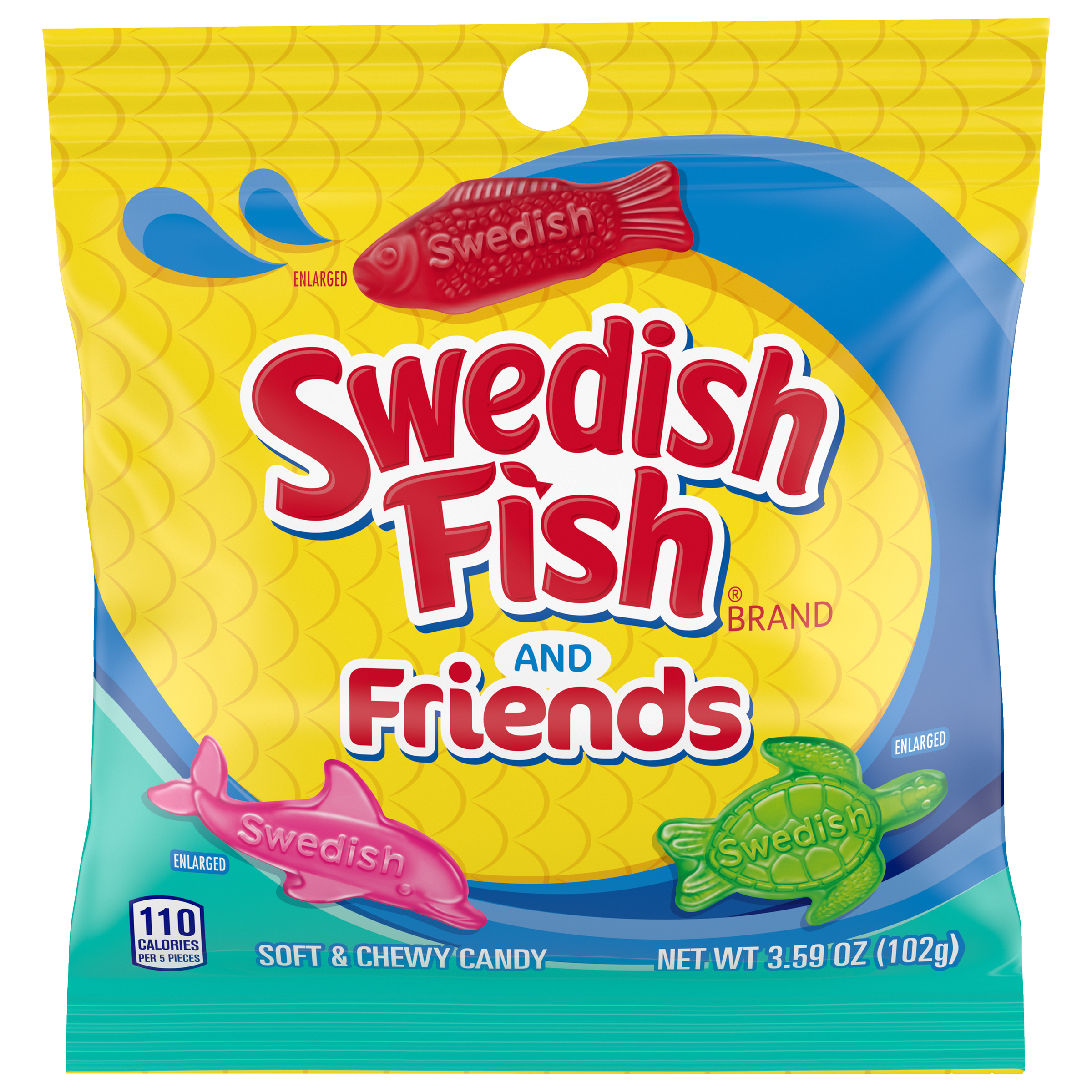 SWEDISH FISH and Friends Soft & Chewy Candy, 3.59 oz-0