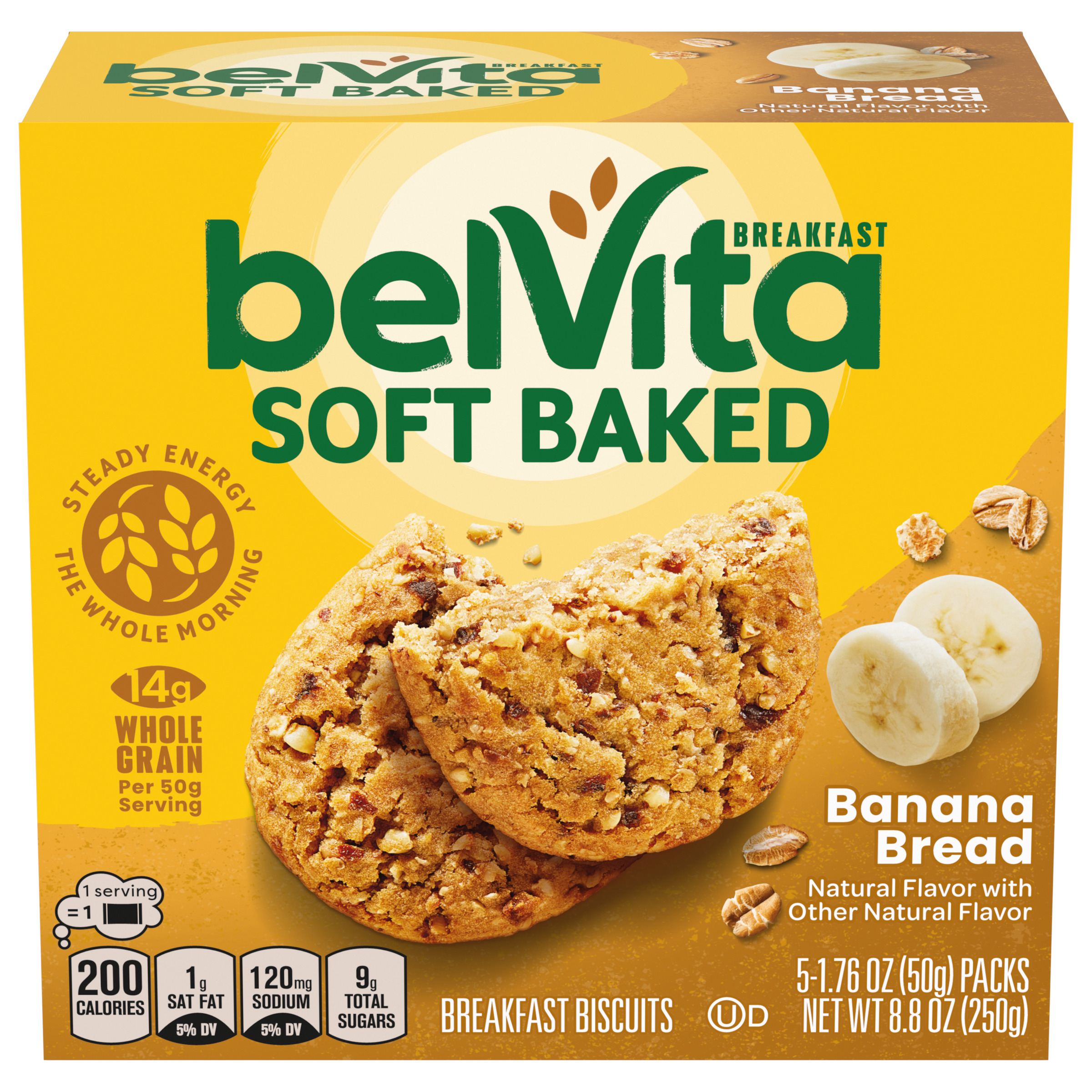 BELVITA Soft Baked Banana Bread Breakfast Biscuits 8.8 OZ