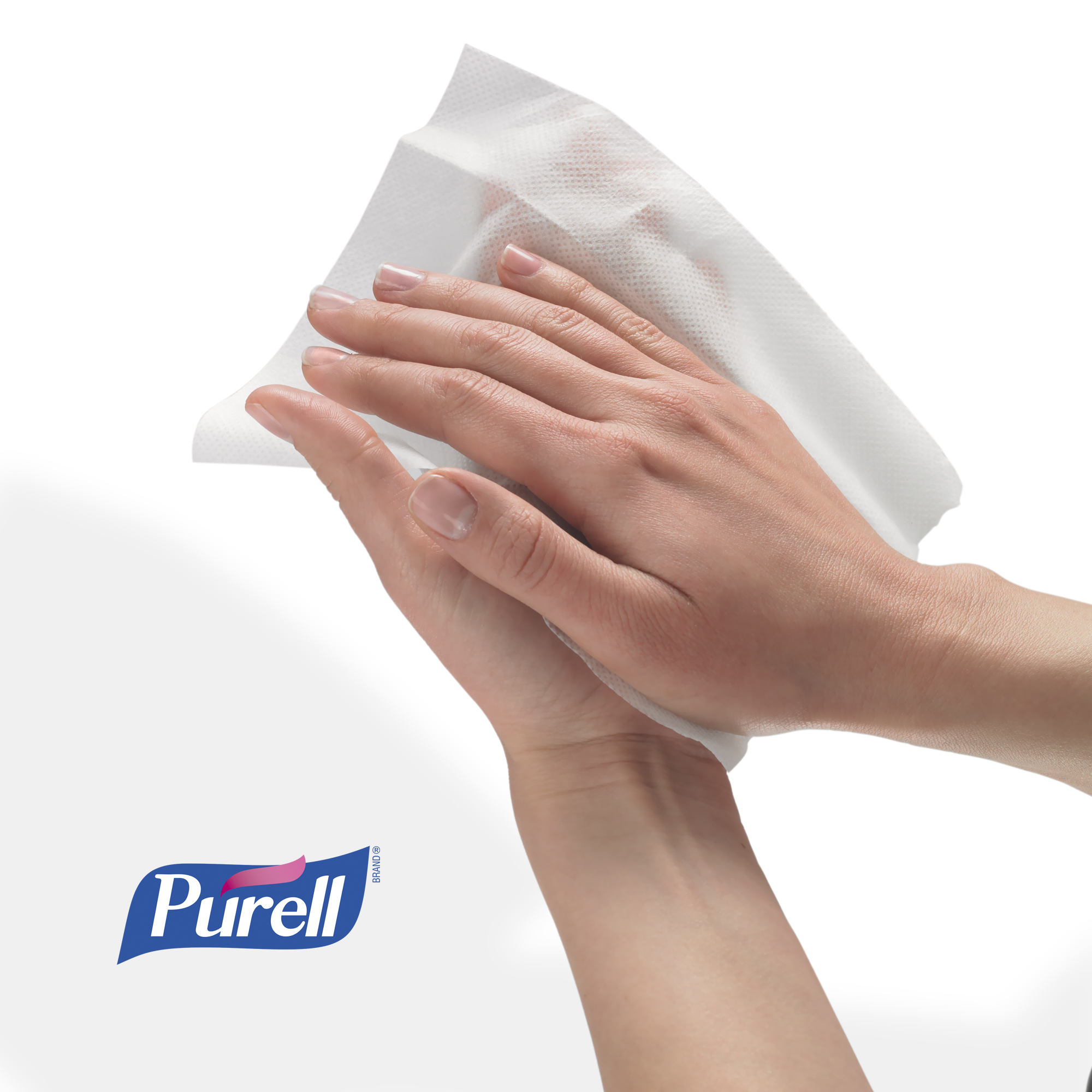 Picture of Wipes, Hand Sanitizing , Gojo Purell, 6" x 8", White, 1200/Refill Pouch, 2 Refills/Carton