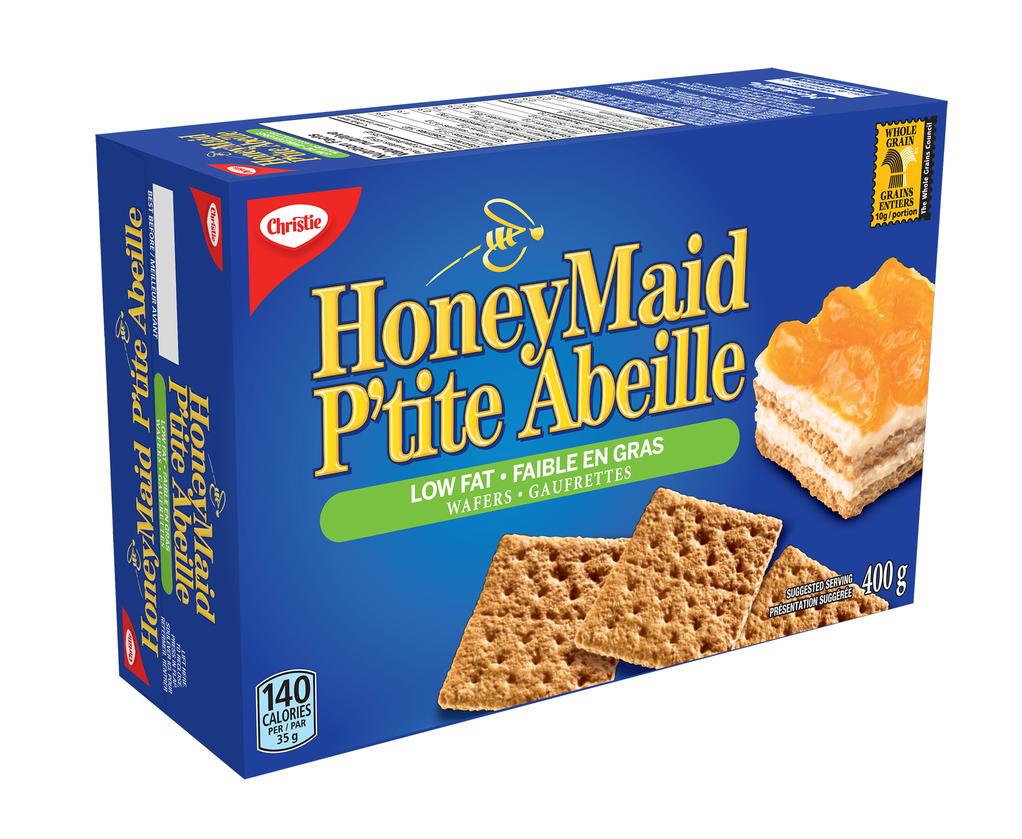 P'TITE ABEILLE biscuits graham moins de gras 400 g-1