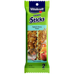 Image of Vitakraft Crunch Sticks  Hamster Treat Apple & Honey Flavor – 2 Sticks