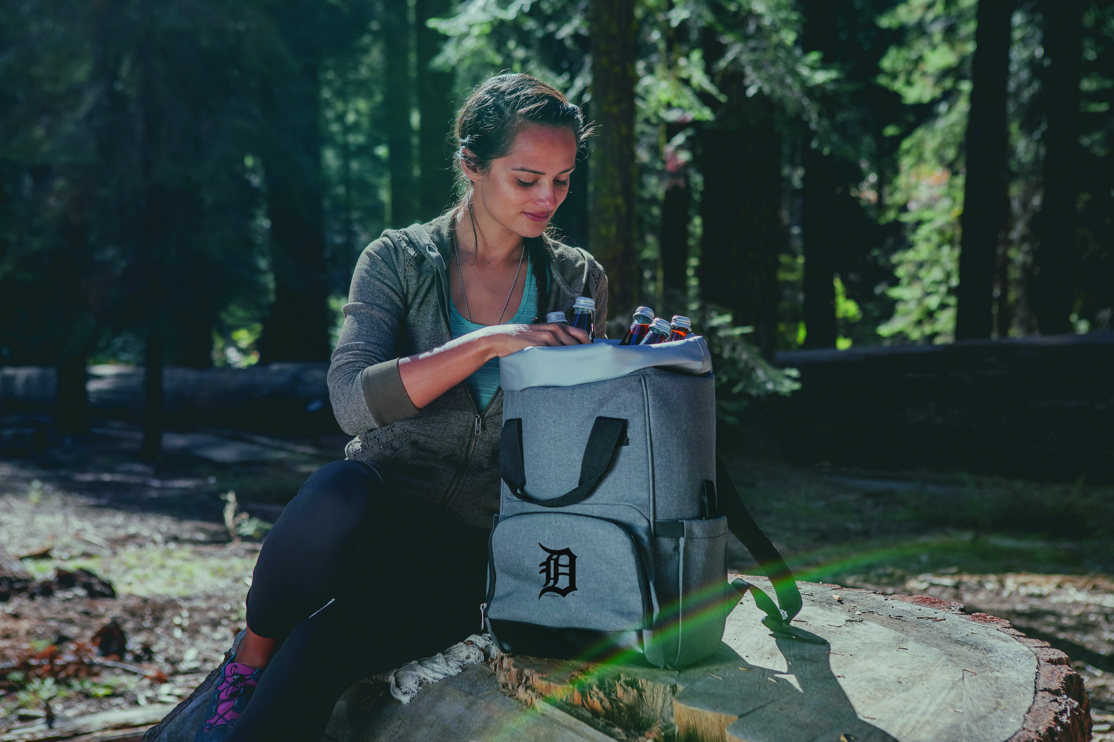 Detroit Tigers - On The Go Roll-Top Backpack Cooler