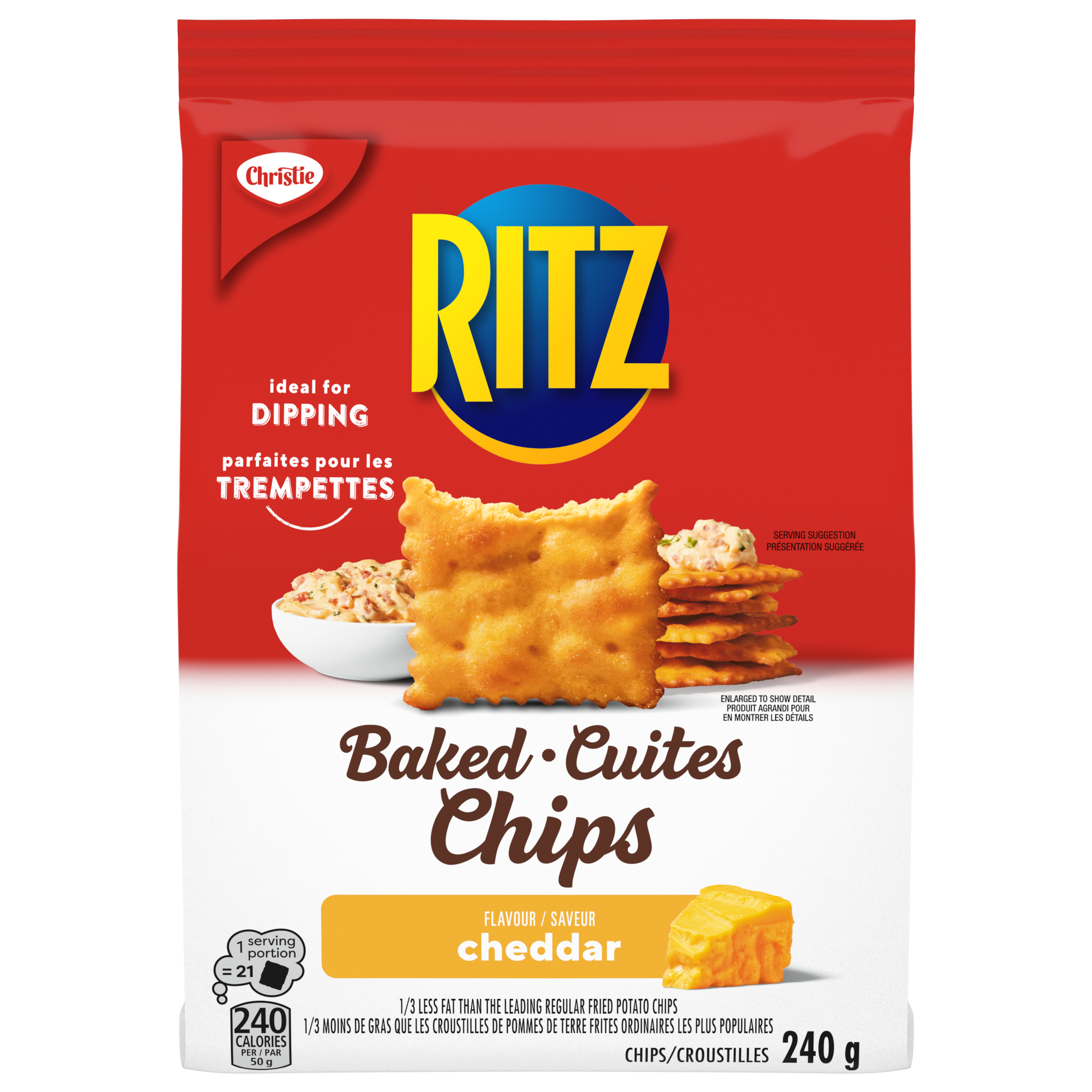 CHRISTIE RITZ CHIPS CHEDDAR 240G -0