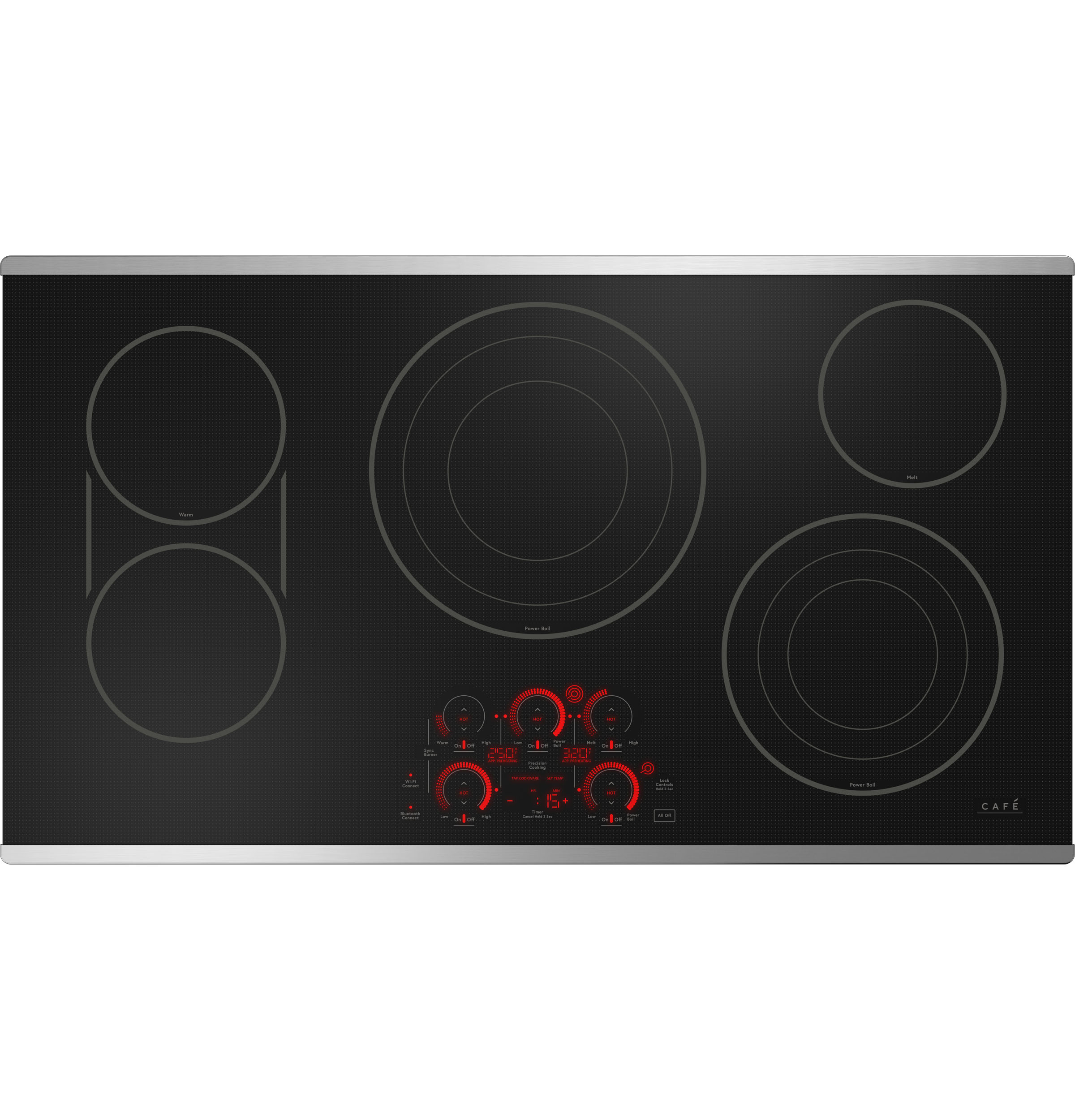 Café™ 36" Stainless Steel Electric Cooktop view 2
