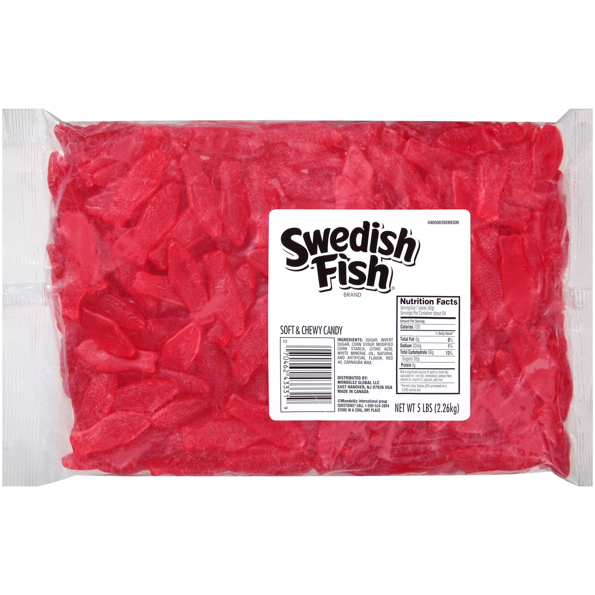 SWEDISH FISH Soft & Chewy Candy, 5 lb Bag