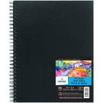 Canson Artist Series Mixed Media Art Book Black Cover Side Wire Binding 10 Sheet 9x12  inch 1 Count