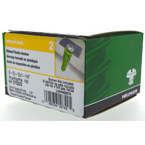 Ribbed Plastic Anchor W out Screw 8 10 12 X 1 1 4 ribbed-plastic-anchor-w-out-screw-8-10-12-x-1-1-4