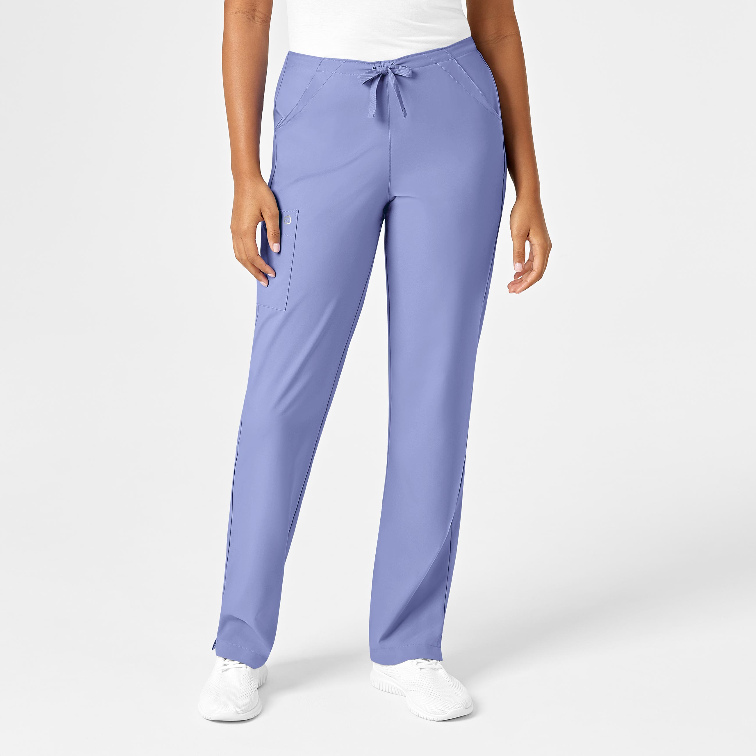 W123 Women&#39;s Drawstring Scrub Pant-Wonder Wink