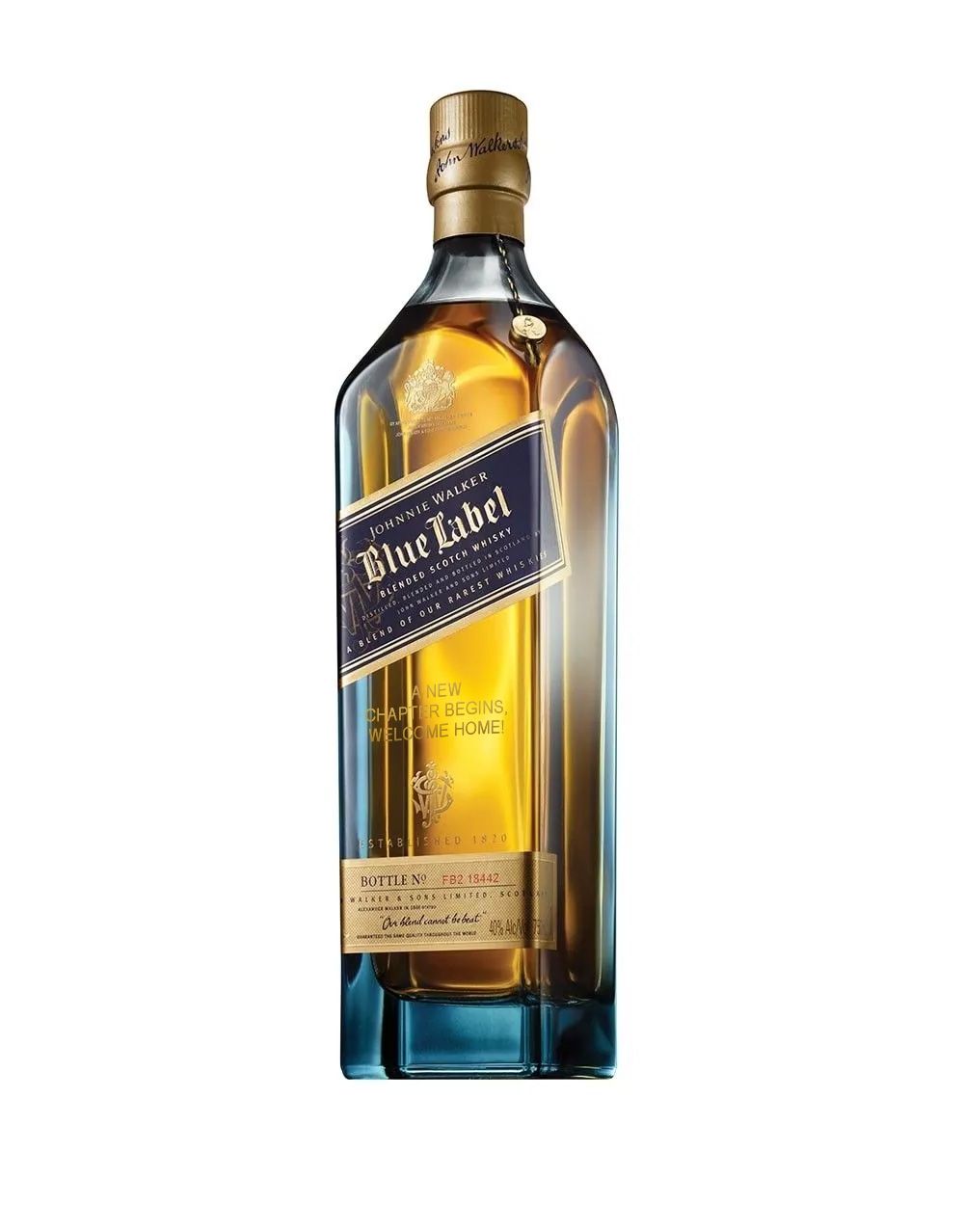 JOHNNIE WALKER BLUE LABEL® - 'TO A SUCCESSFUL NEW BUSINESS' ENGRAVED BOTTLE BLENDED SCOTCH WHISKY