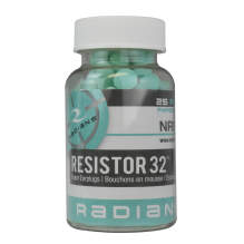 Radians Resistor® 32 Disposable Foam Earplugs - Bottle of 25 Aqua Uncorded