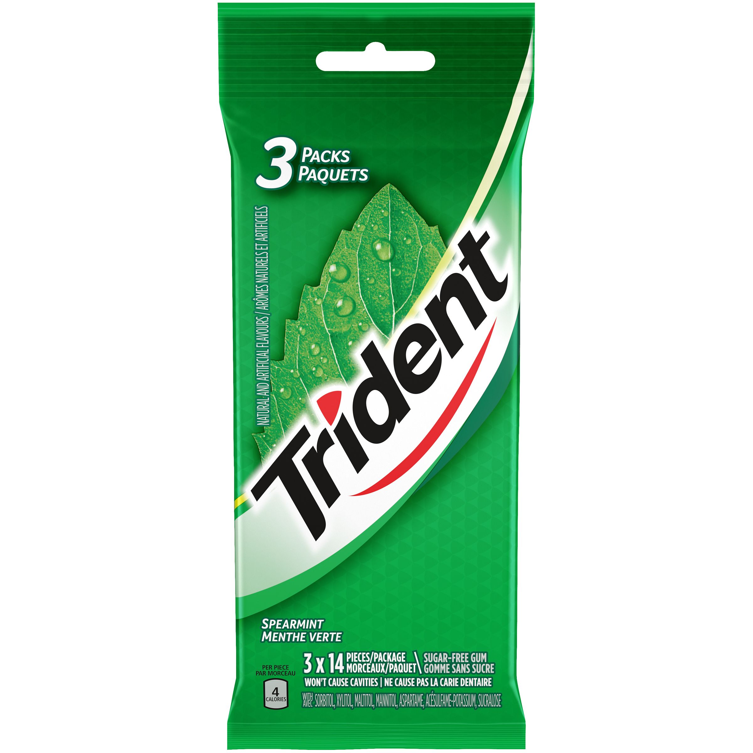 Trident Spearmint Gum 42 Count
