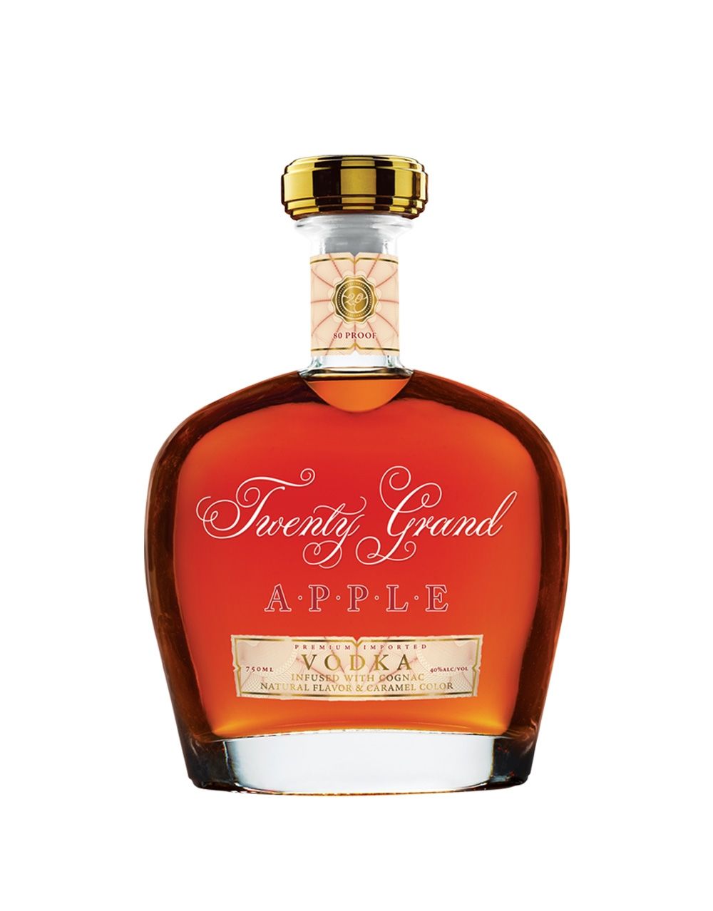 TWENTY GRAND APPLE VODKA INFUSED WITH COGNAC