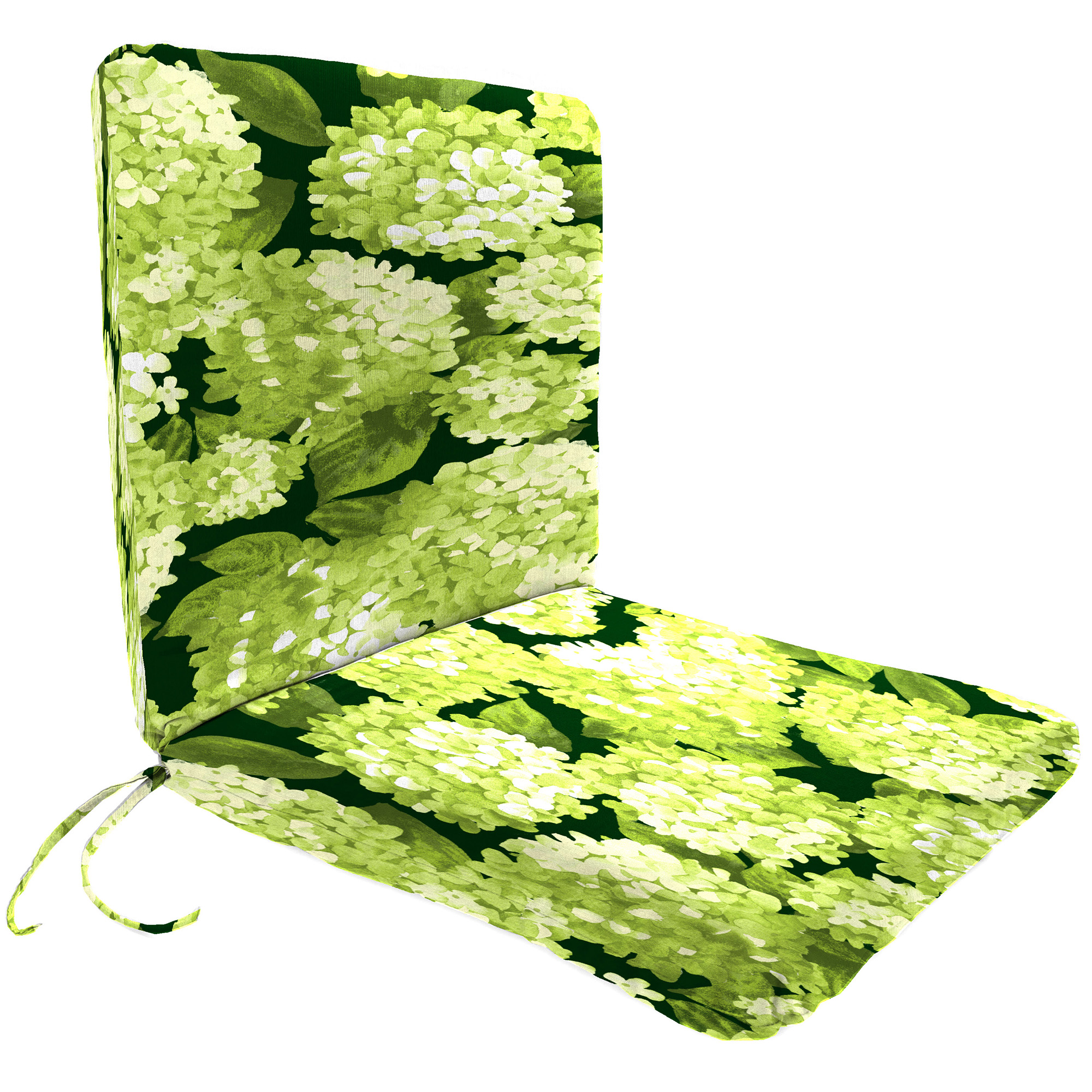 New Outdoor Patio Dining Lounge Chair Cushion with Ties 19" x 37", UV Treated - Picture 5 of 9