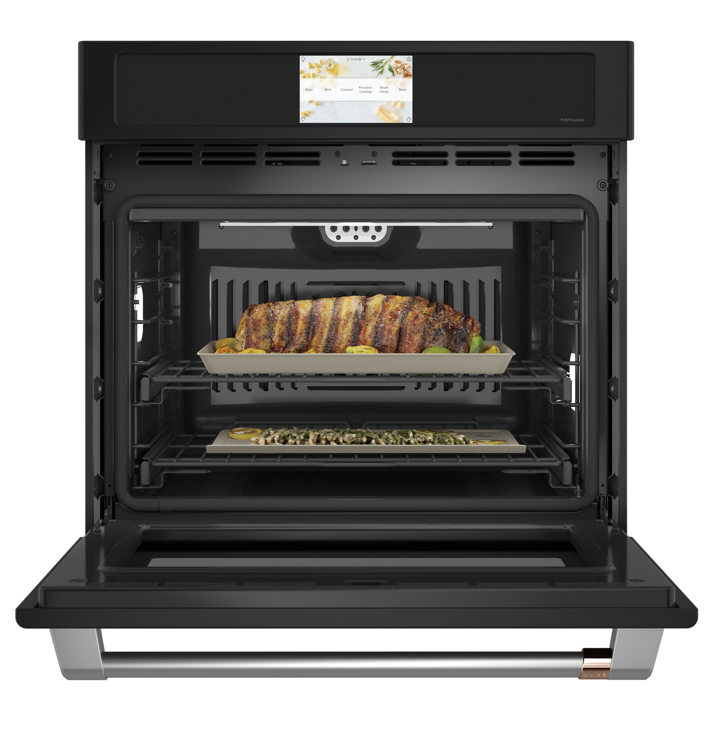 30" Width — Slf & Stm Cln — Conv Oven — 7" Full-Clr Tch LCD Scrn — 2x Roller Rck, Meat Prb — Prec Ckg, Hot-Air Fry, Stm-Assist — ADA Compliant — Connectable via built-in WiFi — Est Drop Date = JUN-26 view 2