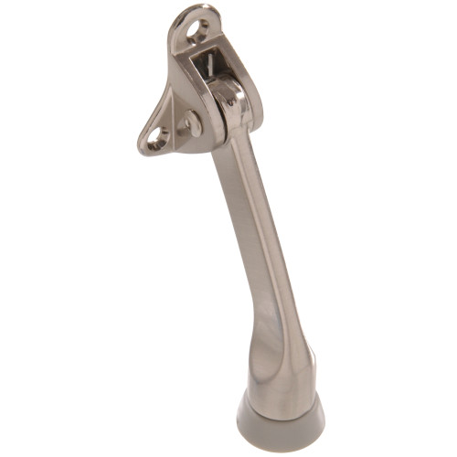 Hardware Essentials Kickdown Door Stop Satin Nickel (4")