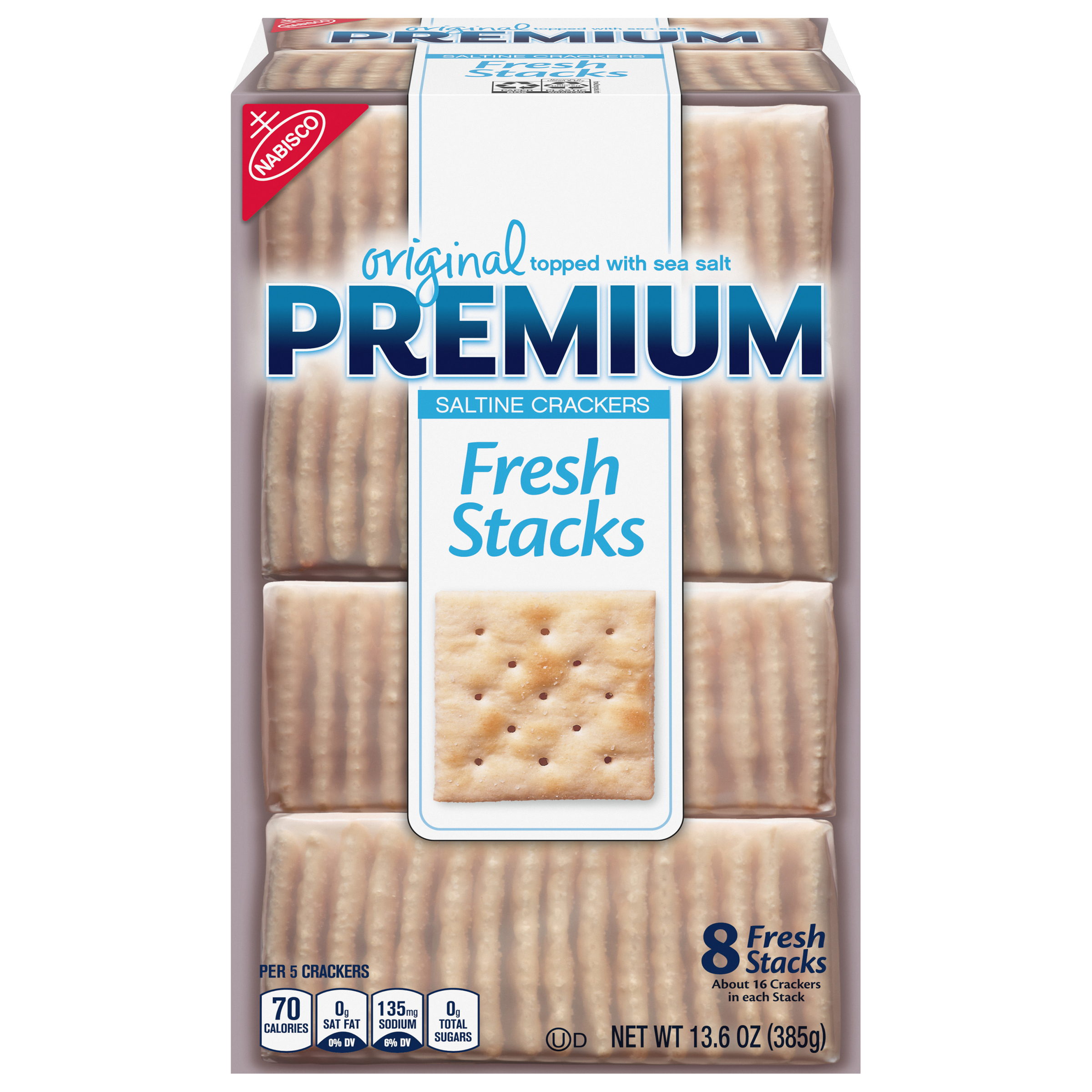 Premium Original Fresh Stacks Saltine Crackers, 13.6 oz-0