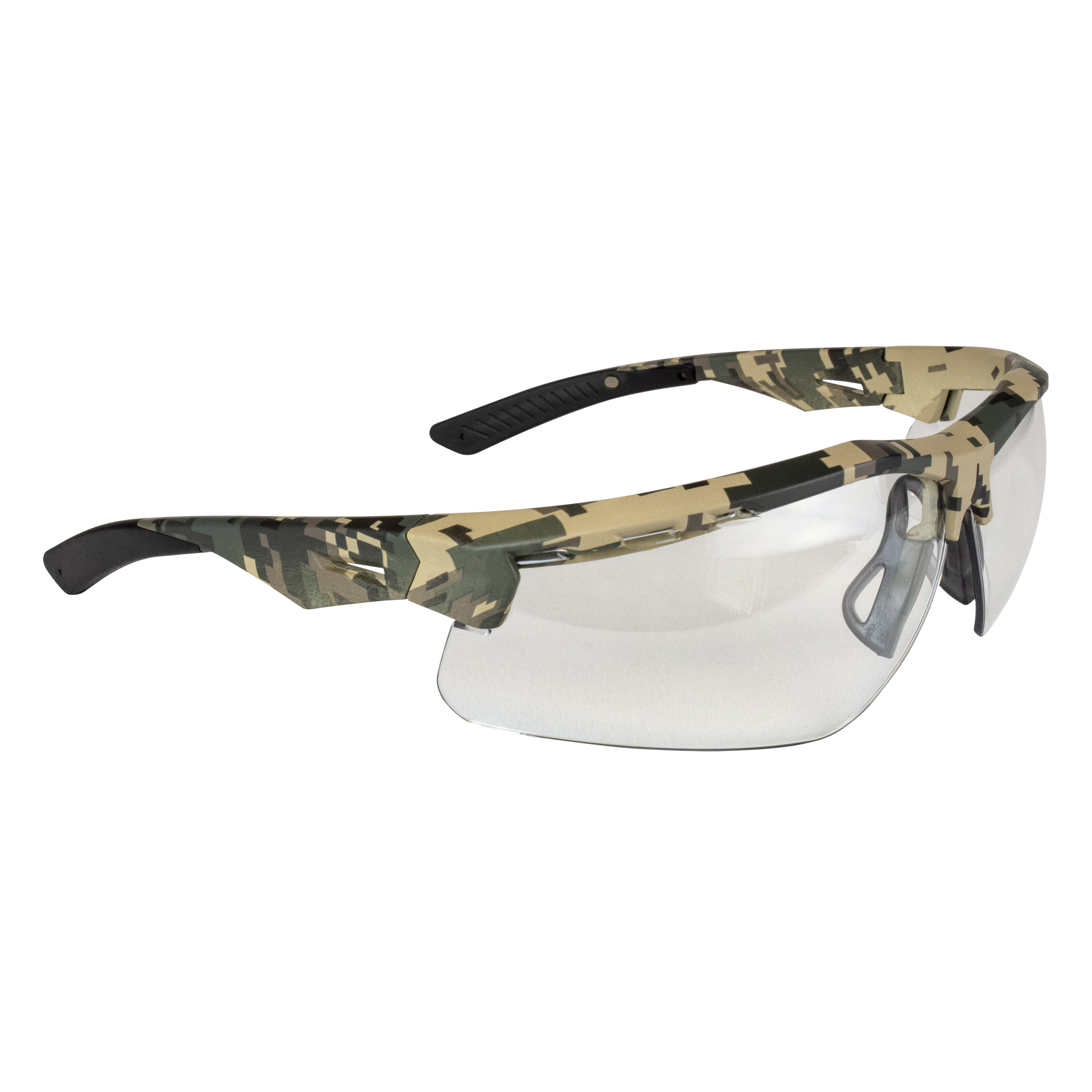 Thraxus Safety Eyewear - Digital Camo Frame - Clear Anti-Fog Lens