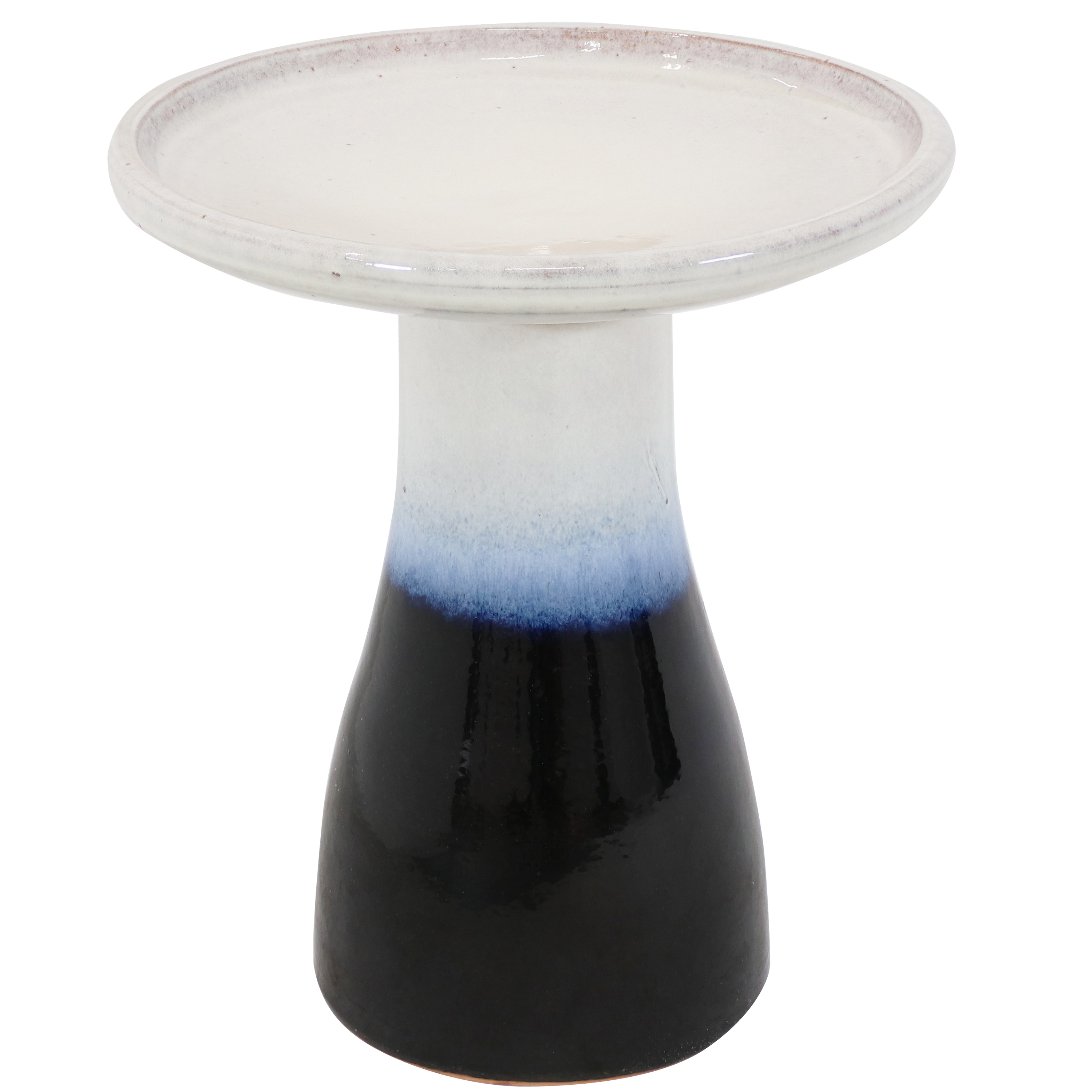 Subtle Transitions Ceramic Bird Bath - UV-Frost-Resistant - Twilight