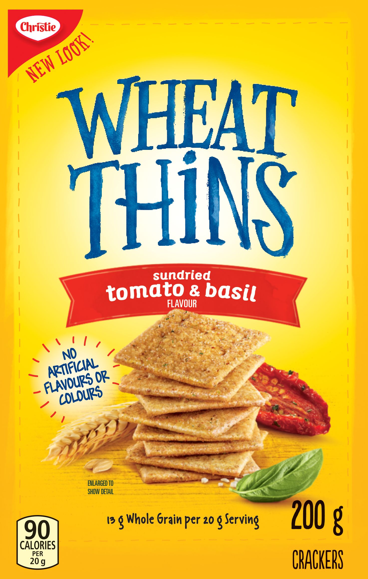 Wheat Thins Sundried Tomato & Basil Crackers 200 G-thumbnail-1