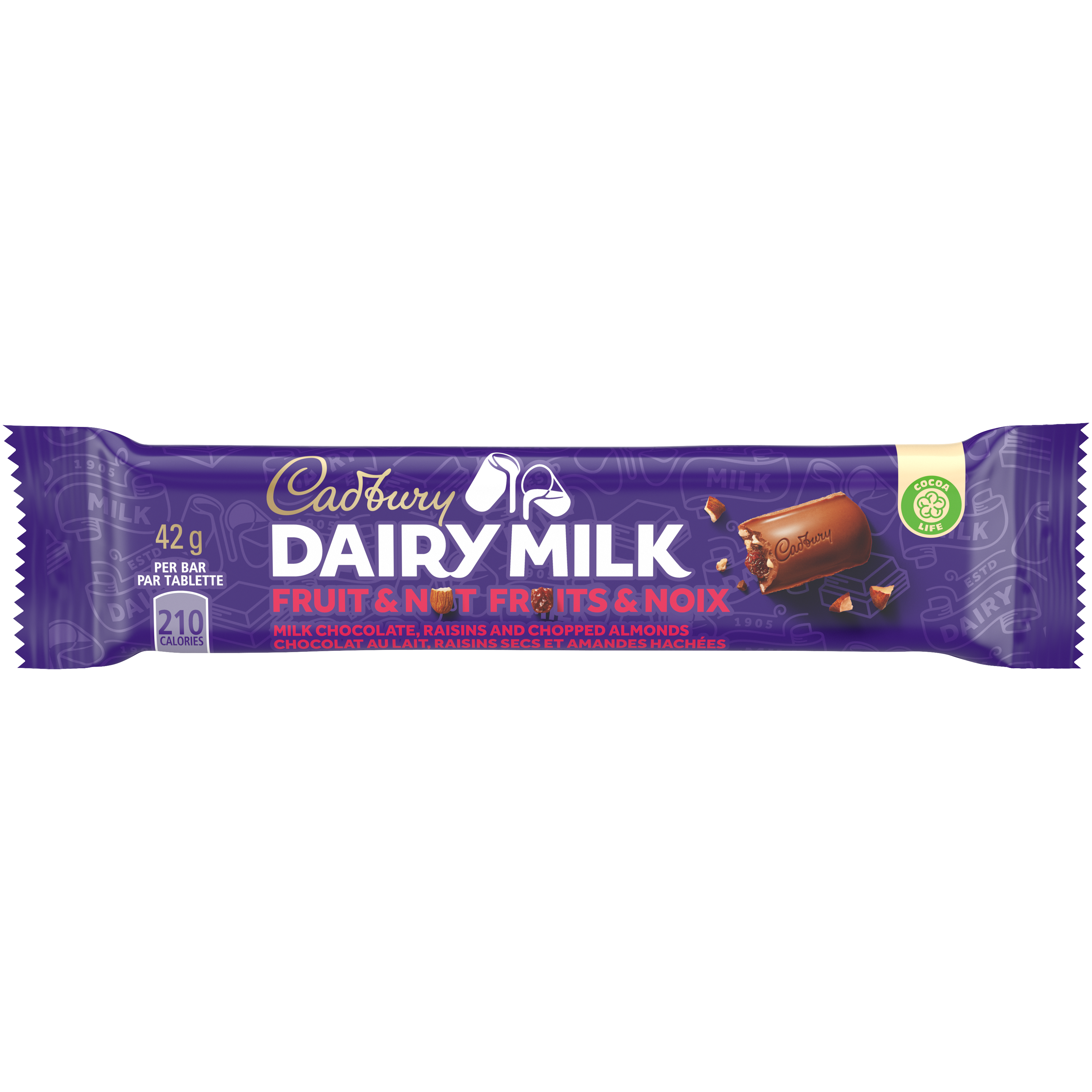 Cadbury Dairy Milk Fruit & Nut, 42 g-0