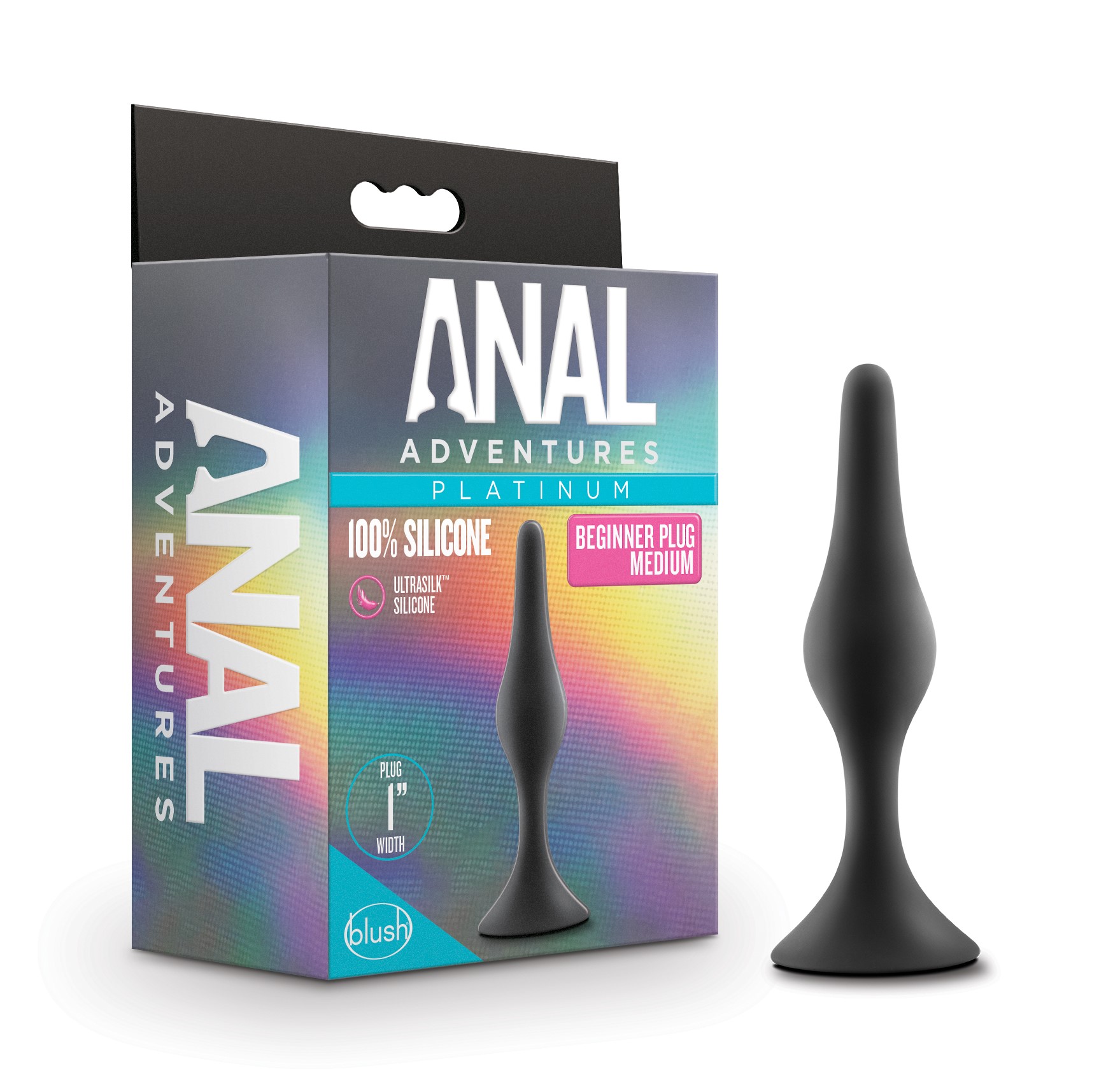 Blush Anal Adventures Platinum Beginner Black 4.25-Inch Anal Plug