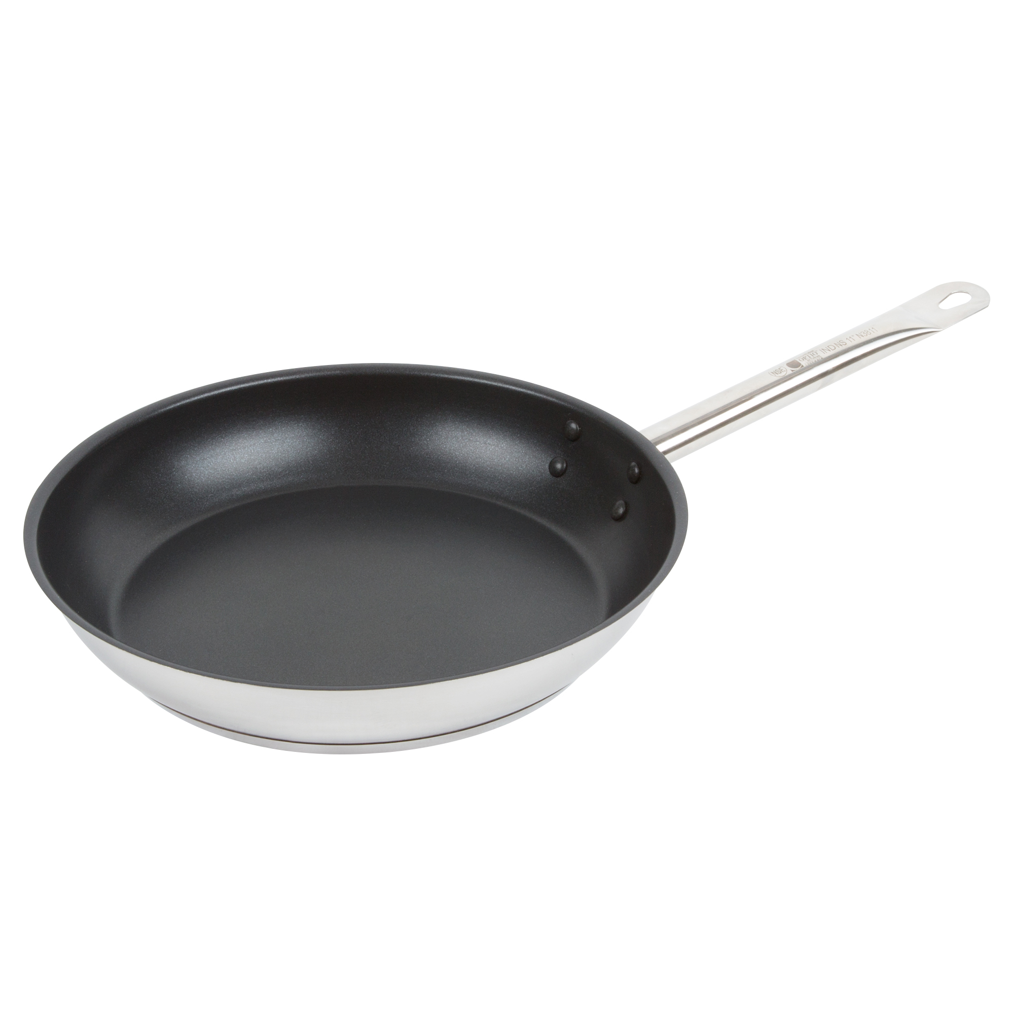 11" Fry Pan Optio Non-stick Induction Ready Aluminum Clad Bottom - EA