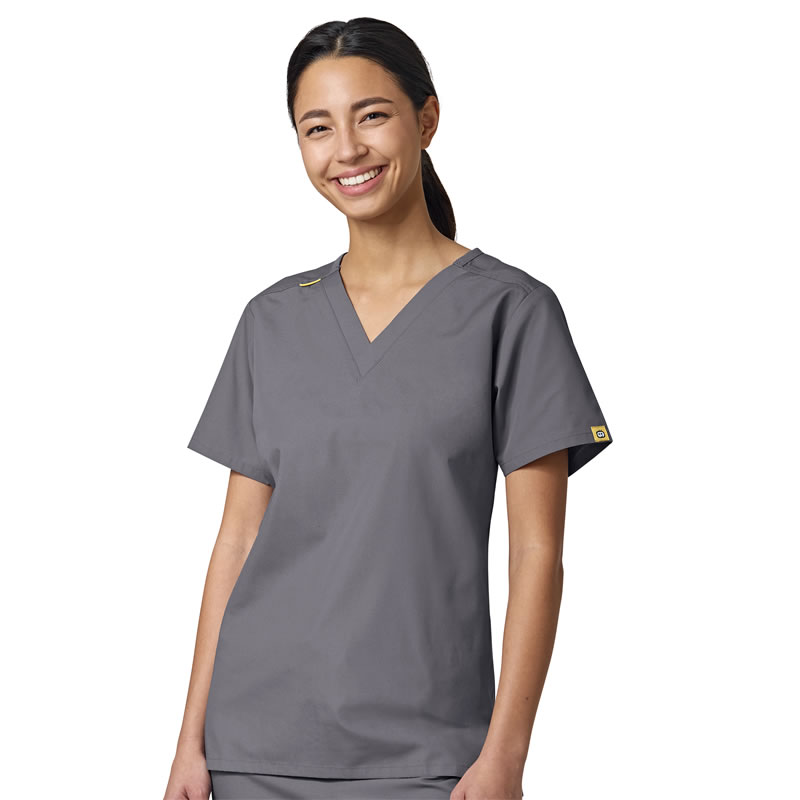 Origins Oscar-Unisex Pocketless Scrub Top-Wonder Wink