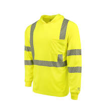 Radians ST61-3 Hooded Type R Class 3 Mesh Long Sleeve T-Shirt w/ UV Protection