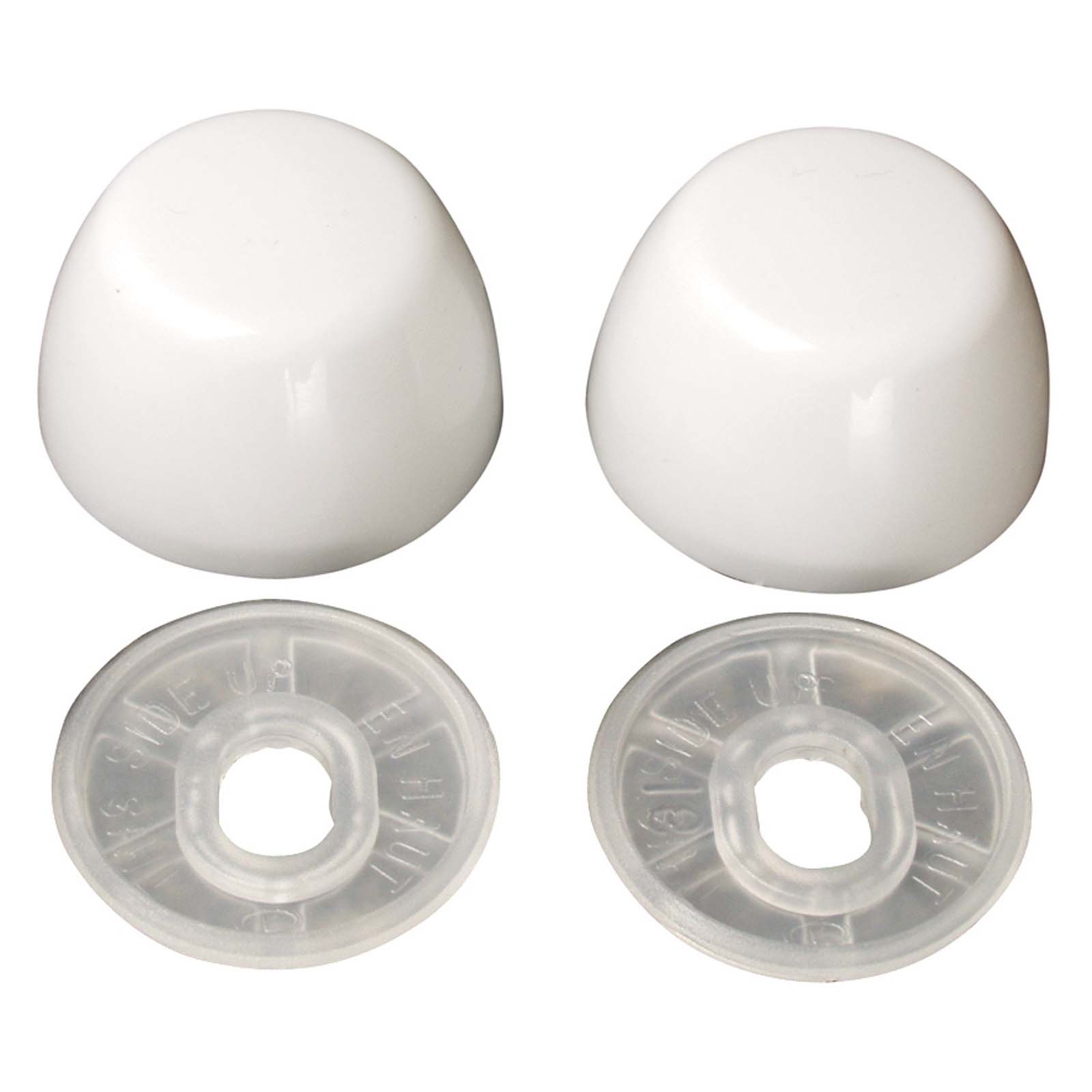 Wolverine Brass® 51220 CLOSET BOLT CAP 1-1/8 WHITE PLASTIC