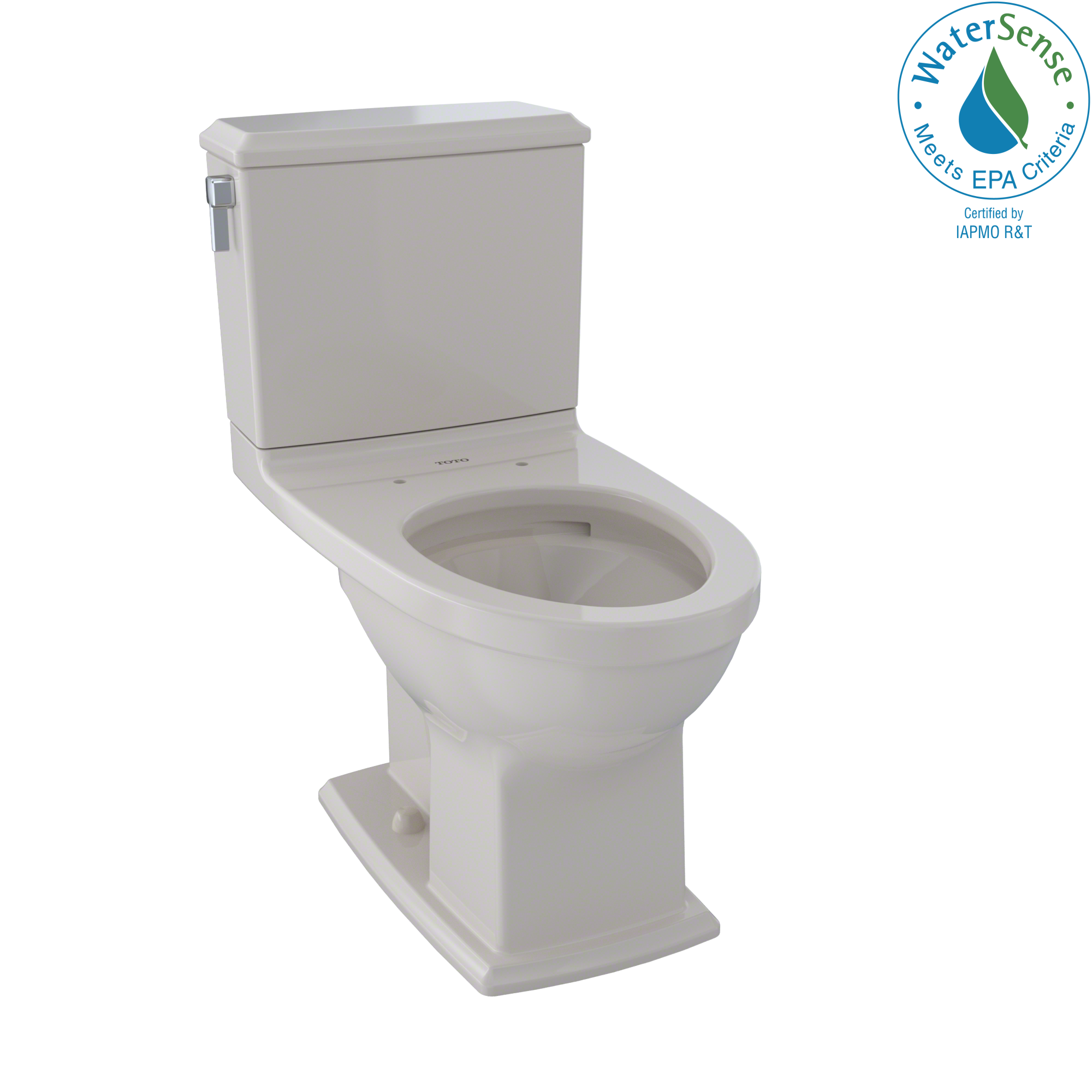 TOTO Connelly Two-Piece Elongated Dual-Max, Dual Flush 1.28 and 0.9 GPF Universal Height Toilet with CEFIONTECT, Sedona Beige, Vitreous China, CST494CEMFG#12