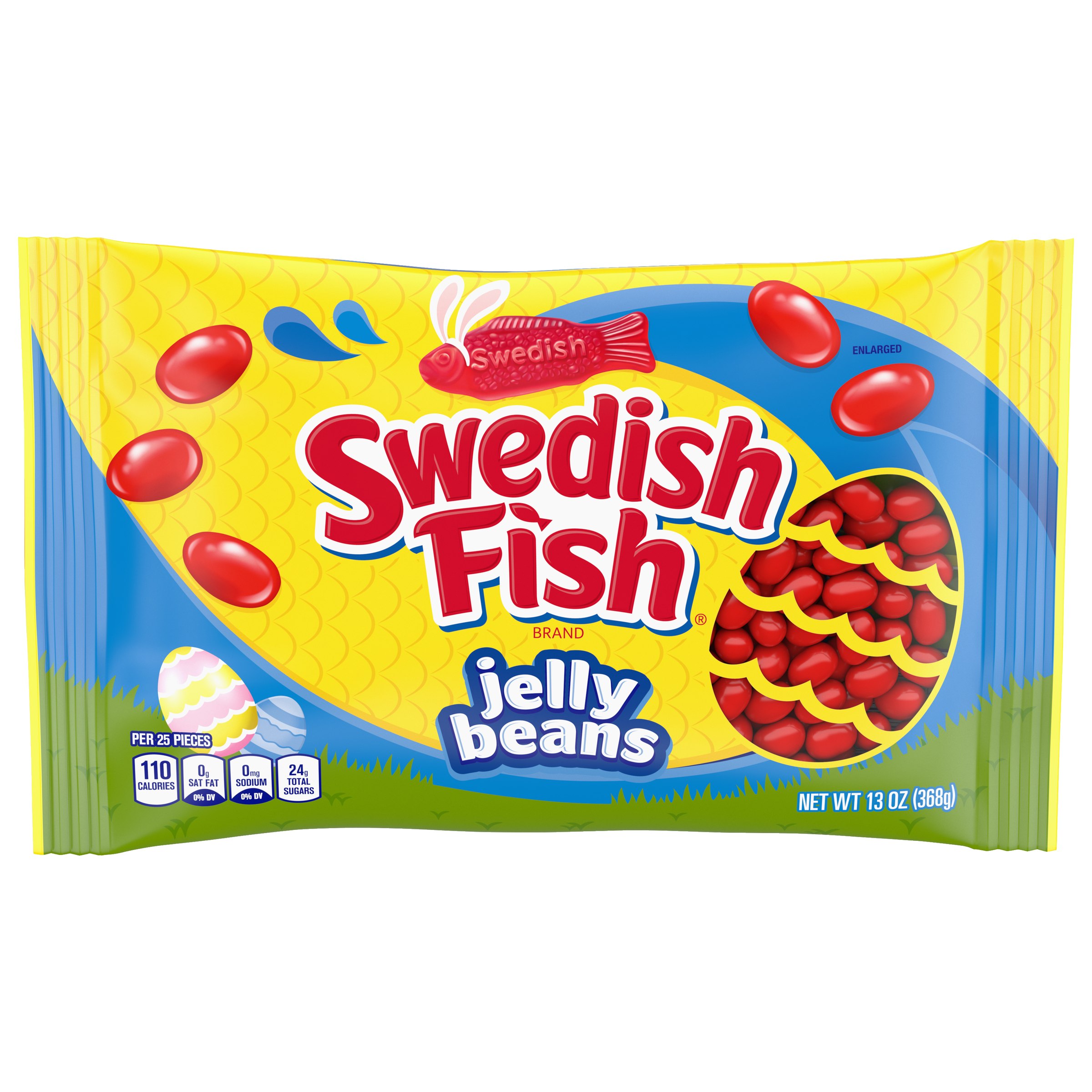 SWEDISH FISH Jelly Beans Easter Candy, 13 oz