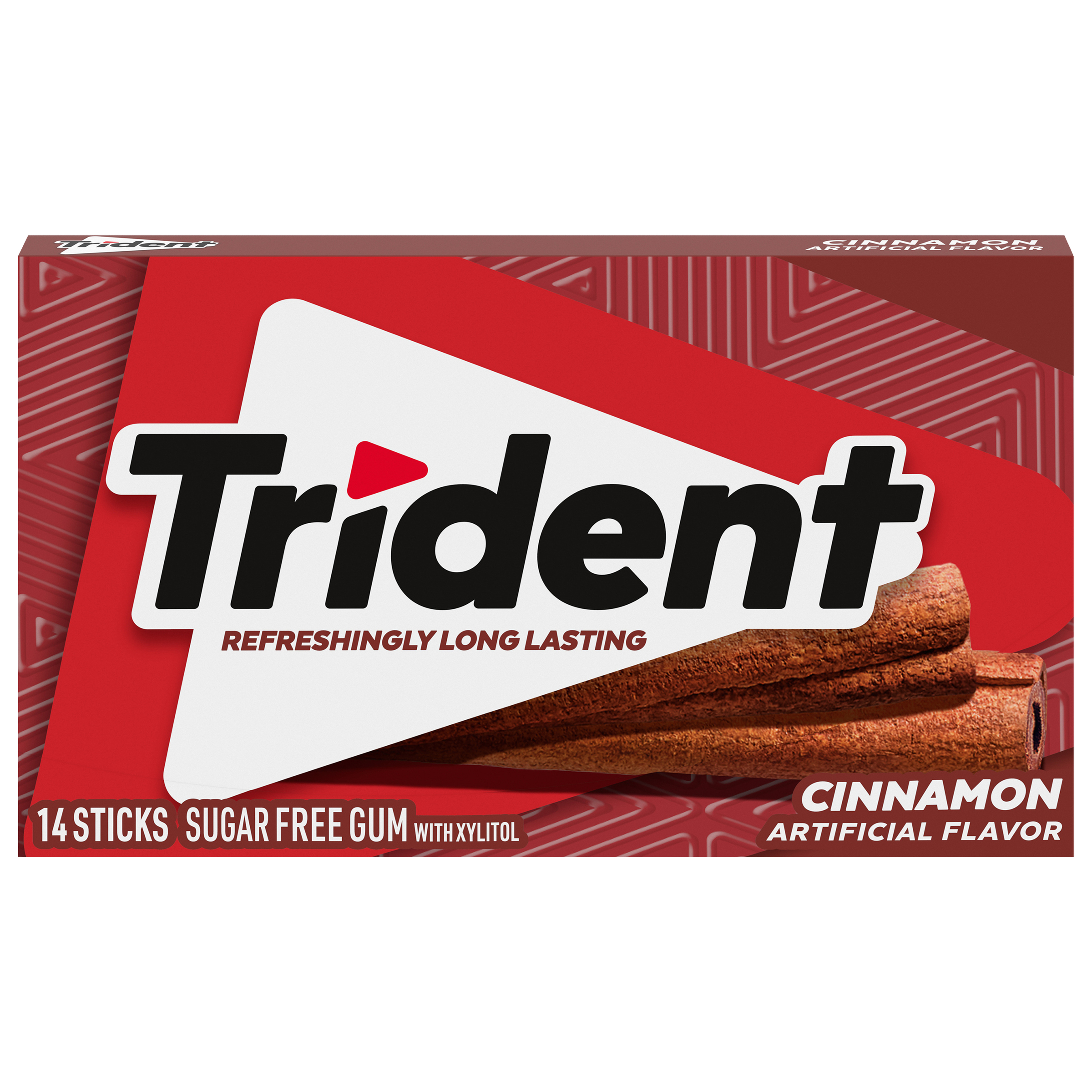Trident Cinnamon Sugar Free Gum, 12 Packs of 14 Pieces (168 Total Pieces)-thumbnail-1