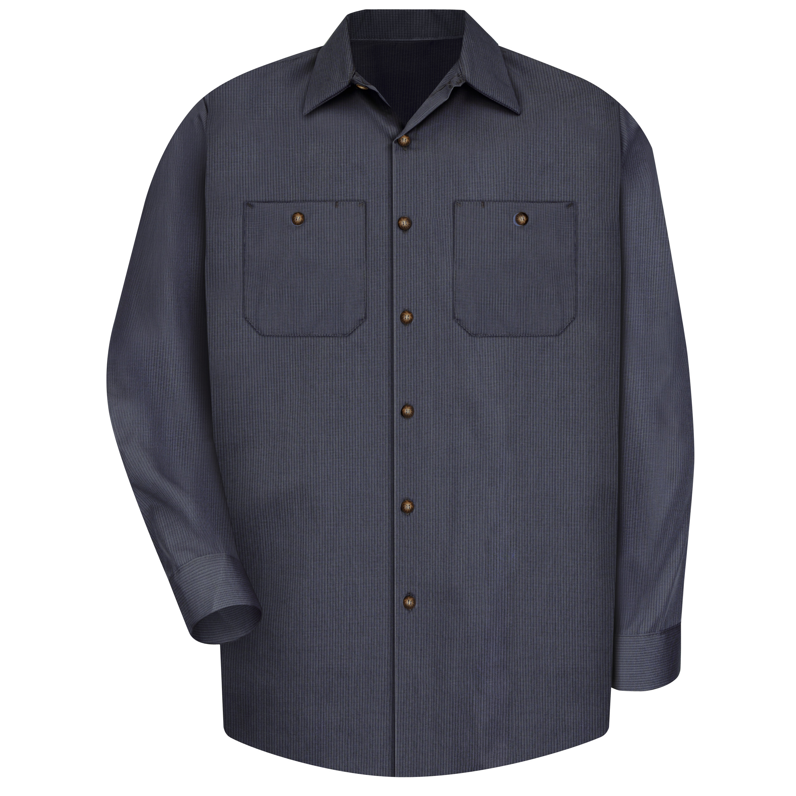 Picture of Red Kap® SP14-MICRO-CHECK Men's Long Sleeve Geometric Microcheck Work Shirt