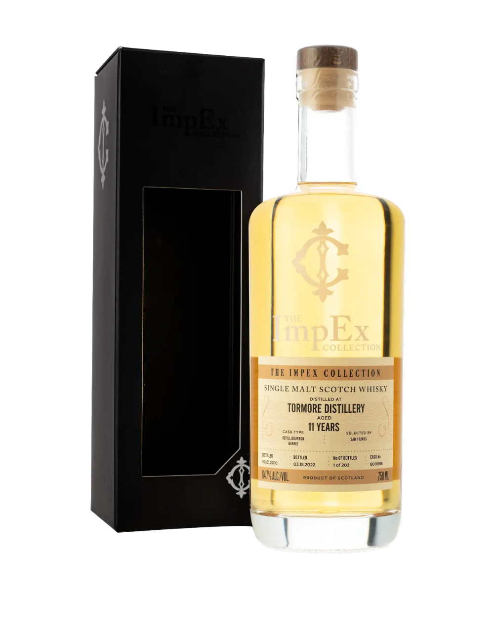 THE IMPEX COLLECTION 2010 11 YEAR OLD TORMORE SINGLE CASK #800985