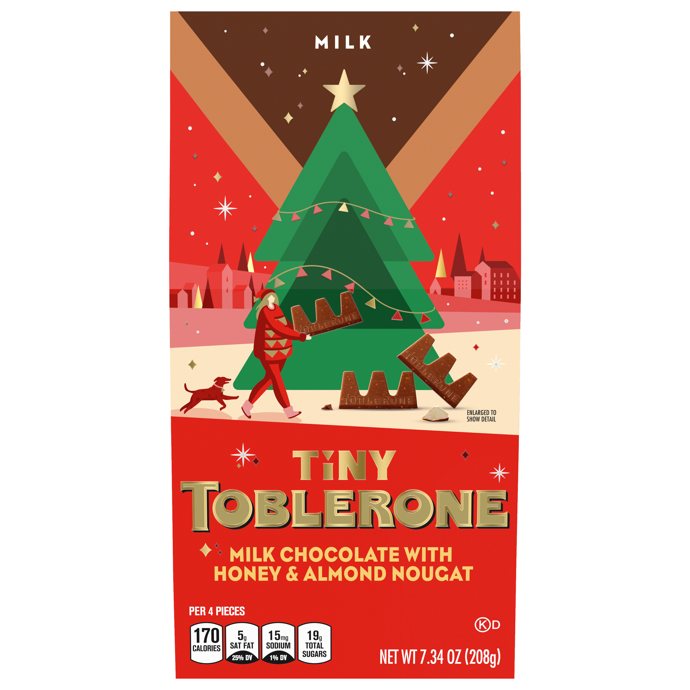 TOBLERONE Tiny Milk Chocolate Chocolate Bar - Tiny'S 0.46 LB