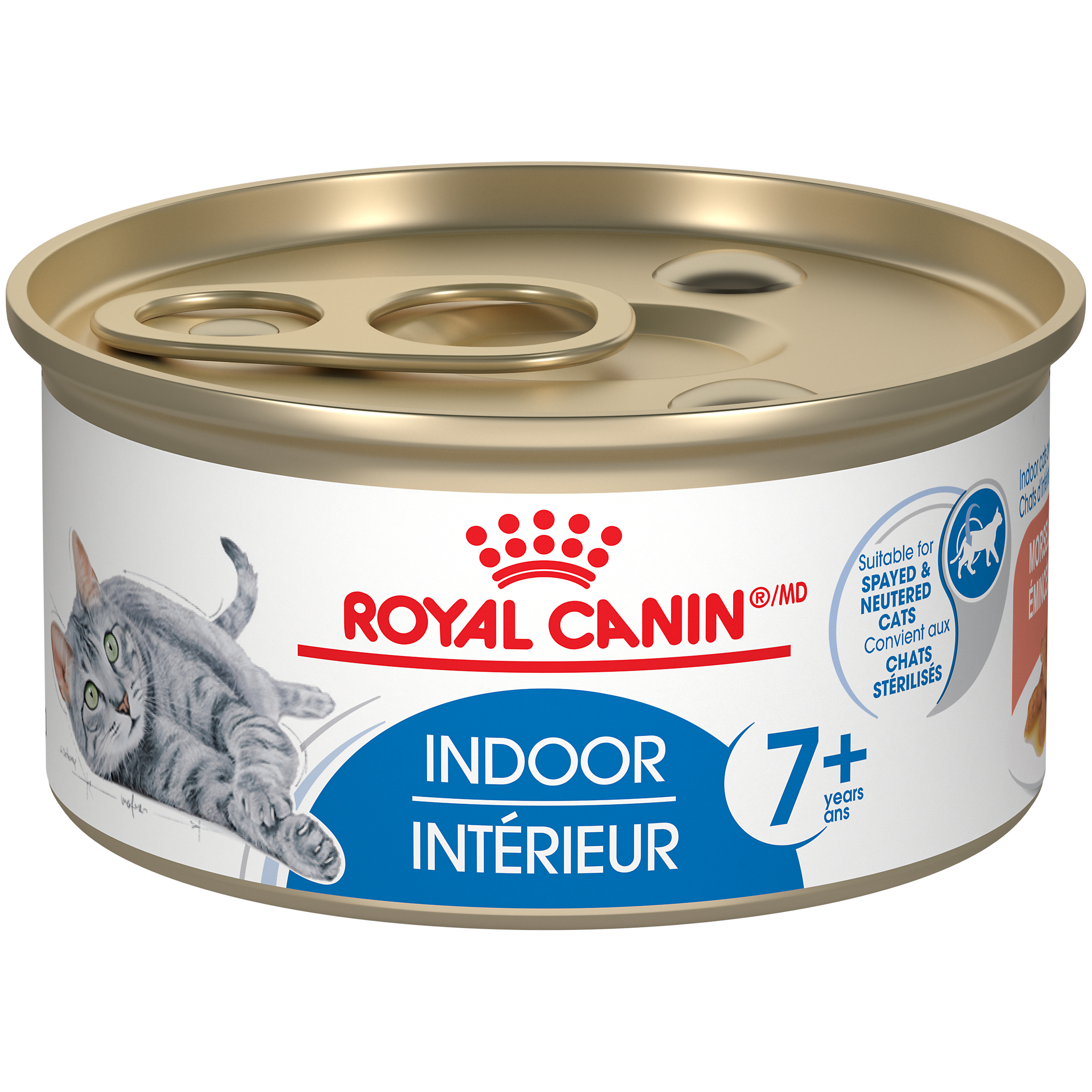 Indoor 7+ Morsels in Gravy Canned Cat Food Royal Canin