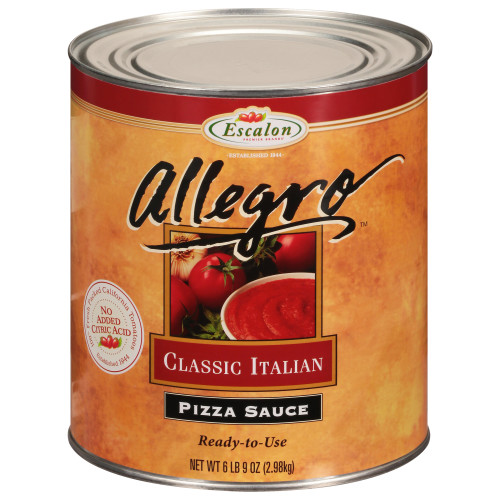  Allegro Classic Italian Pizza Sauce, 105 oz. Can (Pack of 6) 