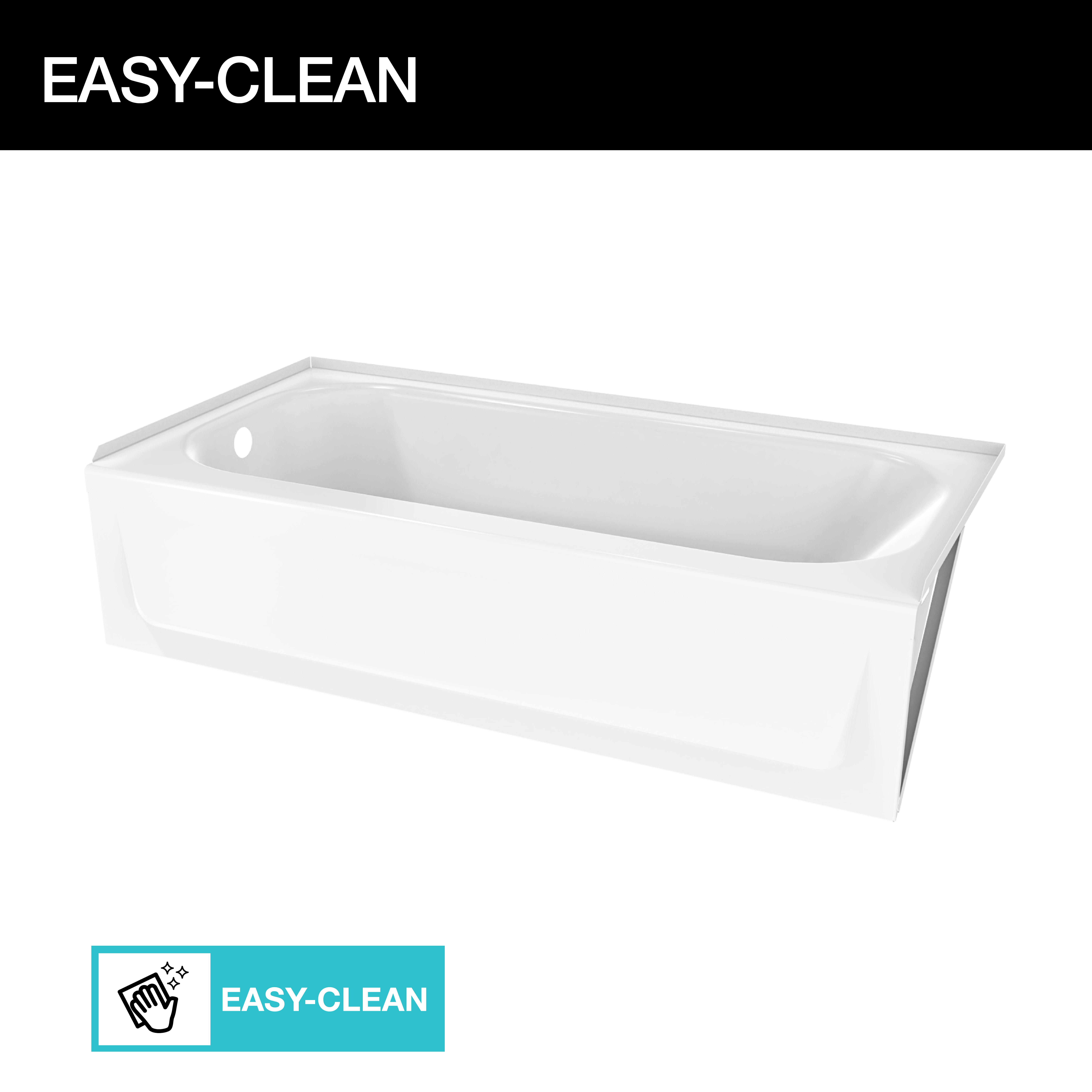 Easy to Clean Bathtub