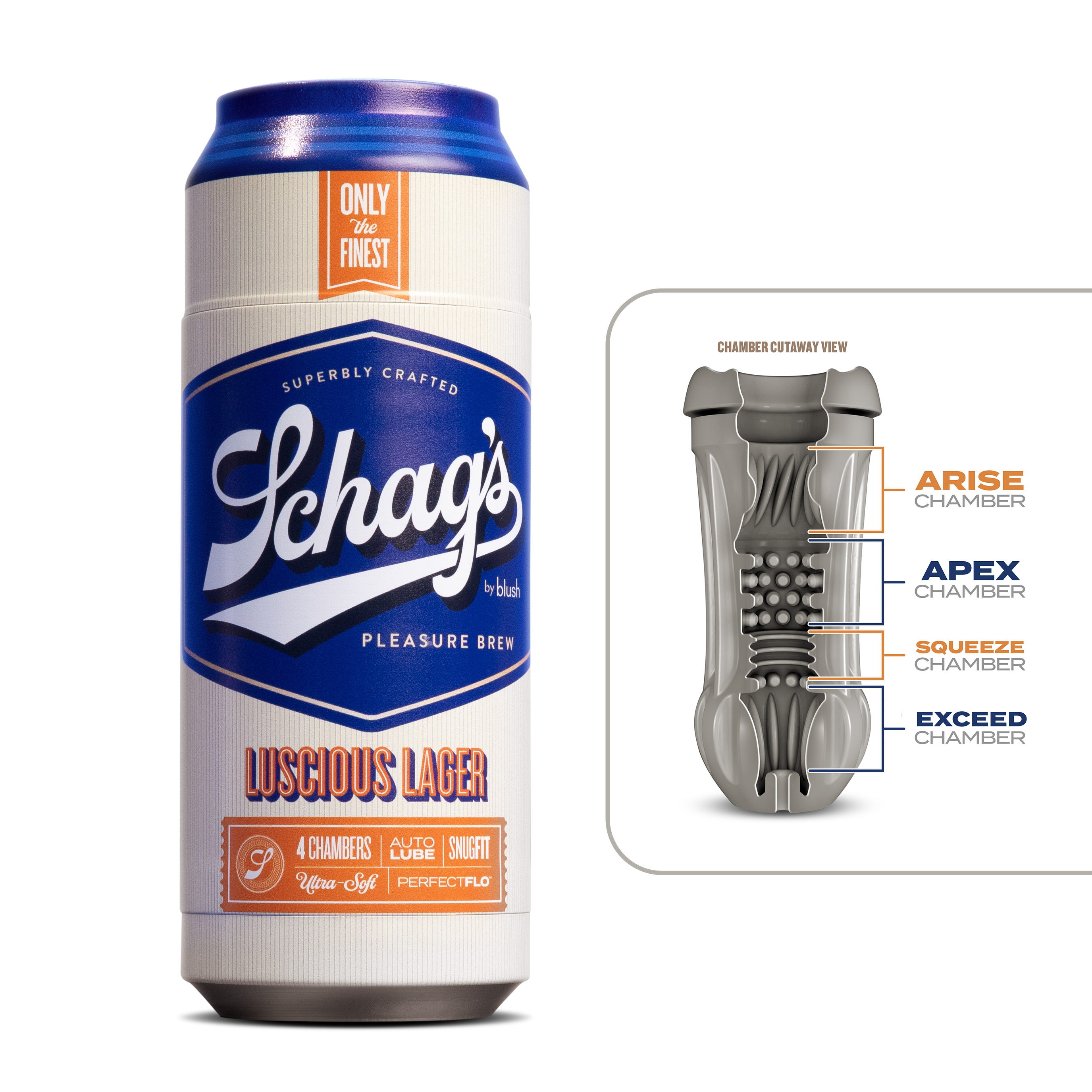 Blush Schag's Luscious Lager Frosted Masturbator / Stroker