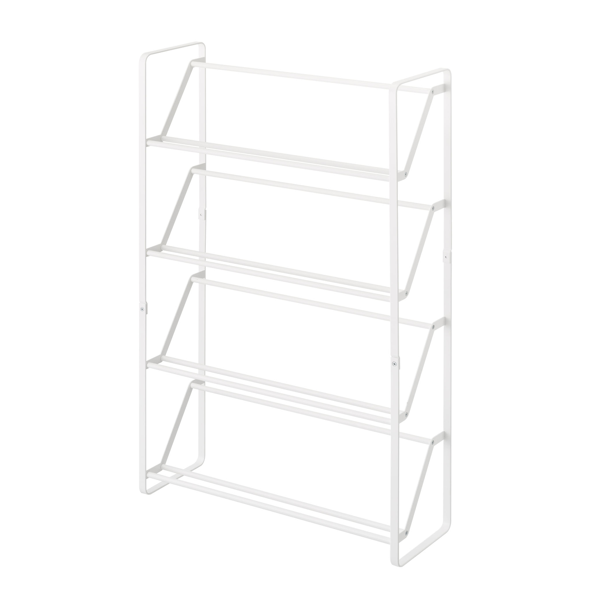 Slim 4-Tiered Shoe Rack : Space-Saving Design