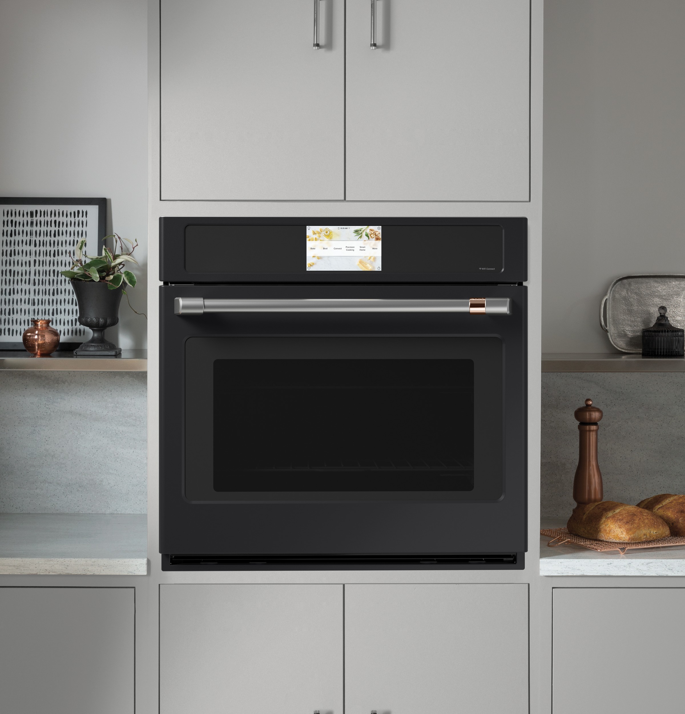 30" Width — Slf & Stm Cln — Conv Oven — 7" Full-Clr Tch LCD Scrn — 2x Roller Rck, Meat Prb — Prec Ckg, Hot-Air Fry, Stm-Assist — ADA Compliant — Connectable via built-in WiFi — Est Drop Date = JUN-26 view 5