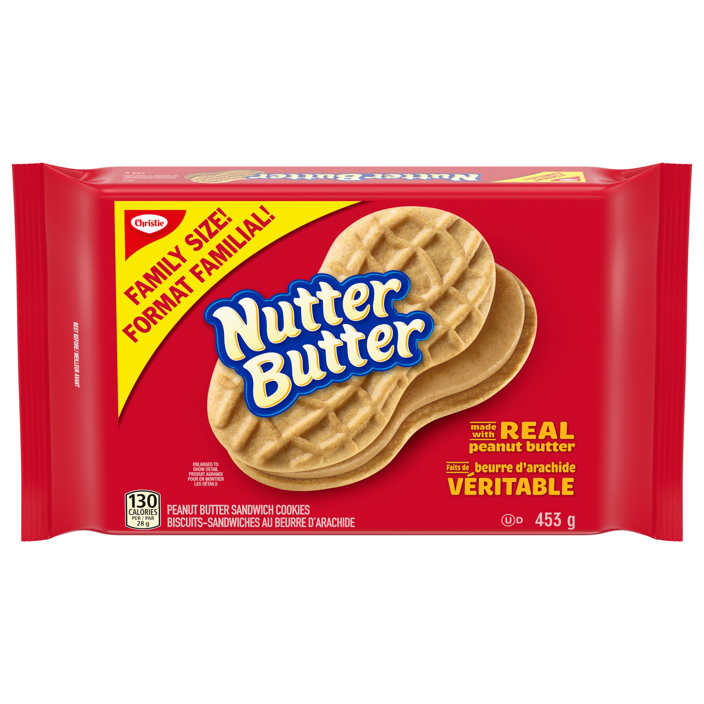 Nutter Butter Peanut Butter Family Size Cookies 453G-thumbnail-0