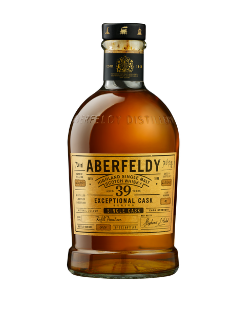 ABERFELDY 39 YEAR OLD EXCEPTIONAL CASK SINGLE MALT WHISKY