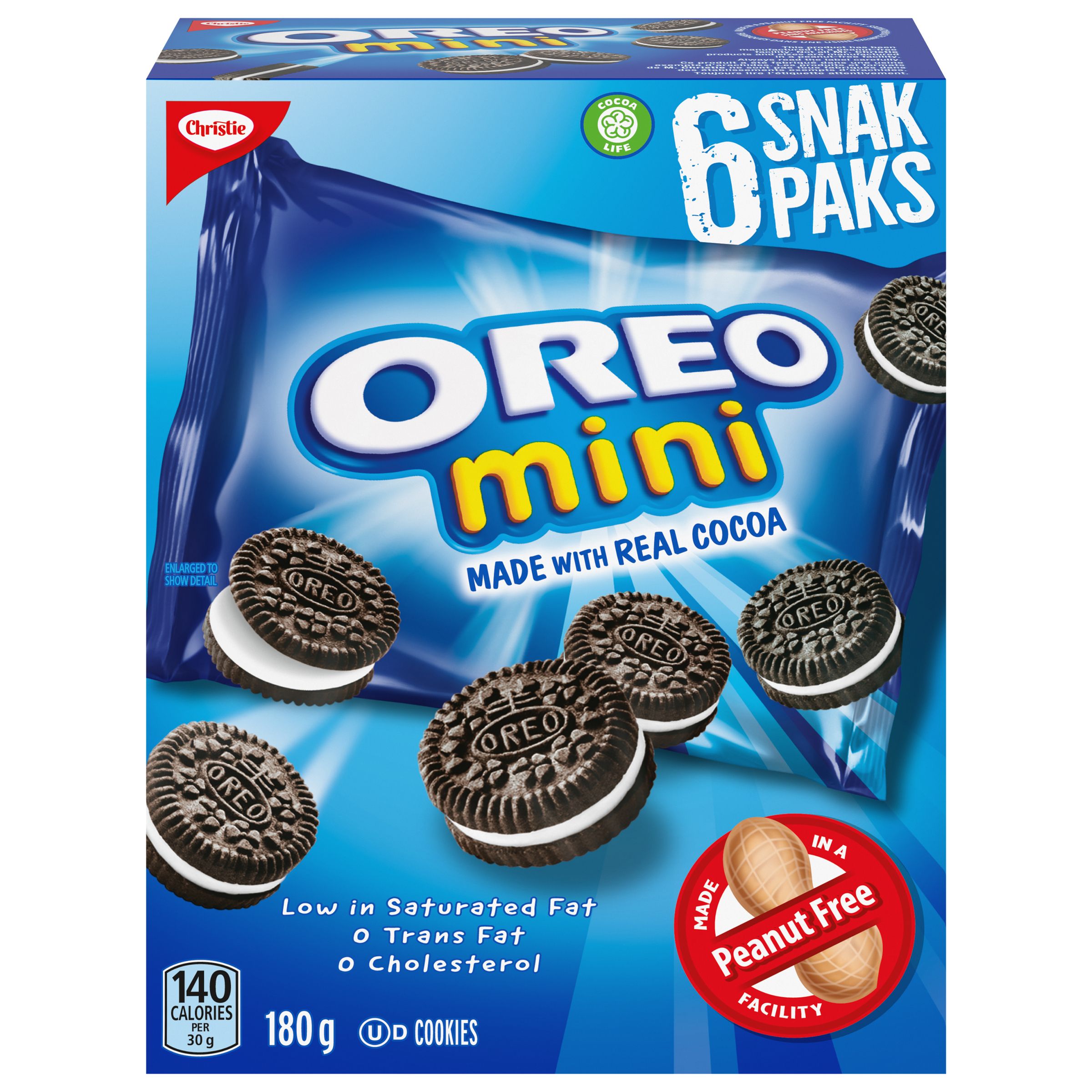 Oreo Mini 6 Snak Paks Cookies 180 G-1