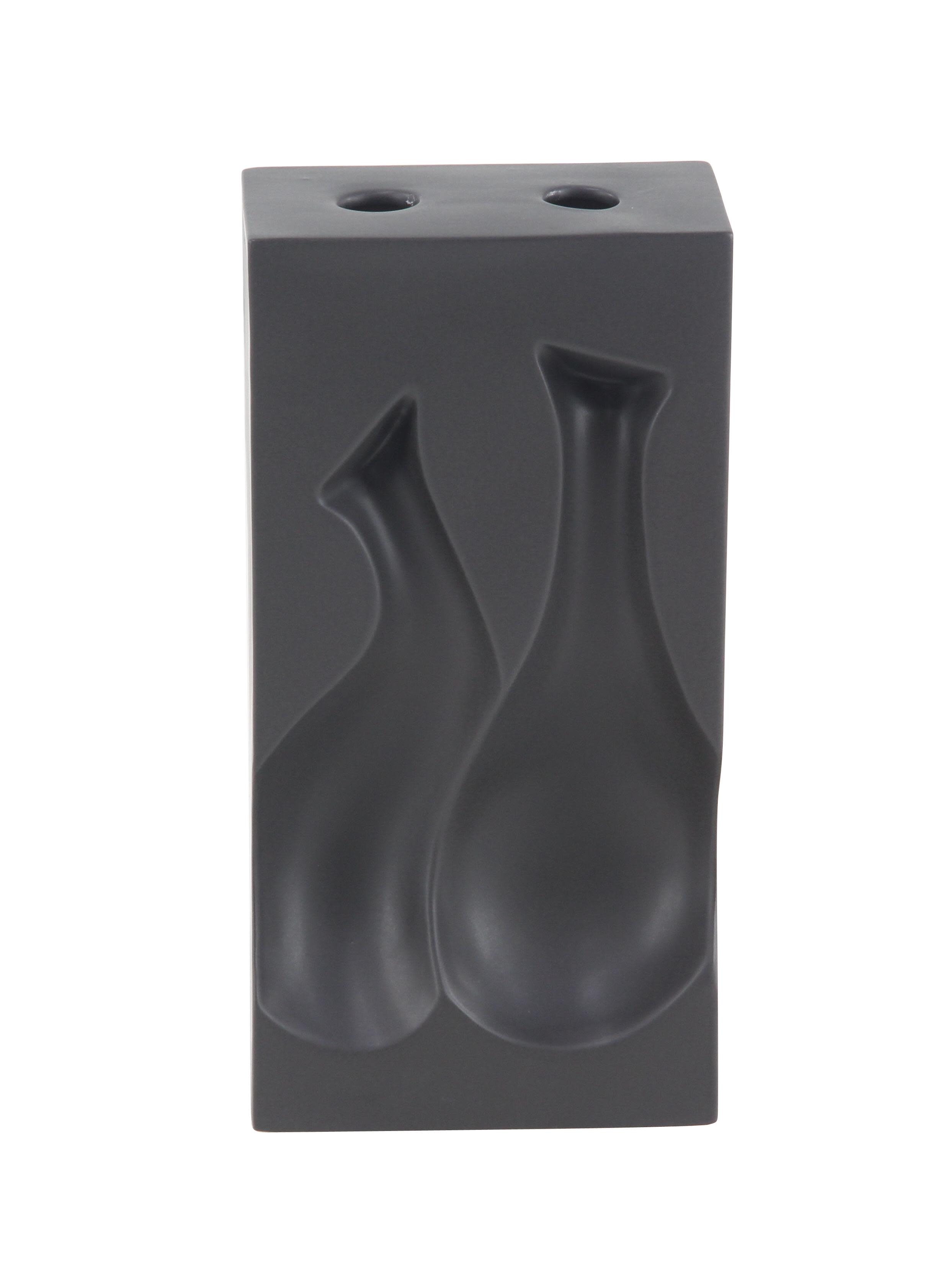 (1 pc)Black Ceramic  Vase, 6\" x 3\" x 12\"