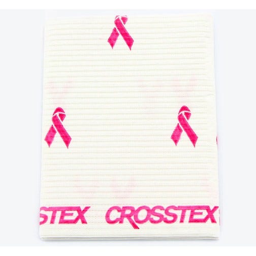Econoback® Patient Towels, 2-Ply Tissue with Poly, 19" x 13", Pink Ribbons - 500/Case