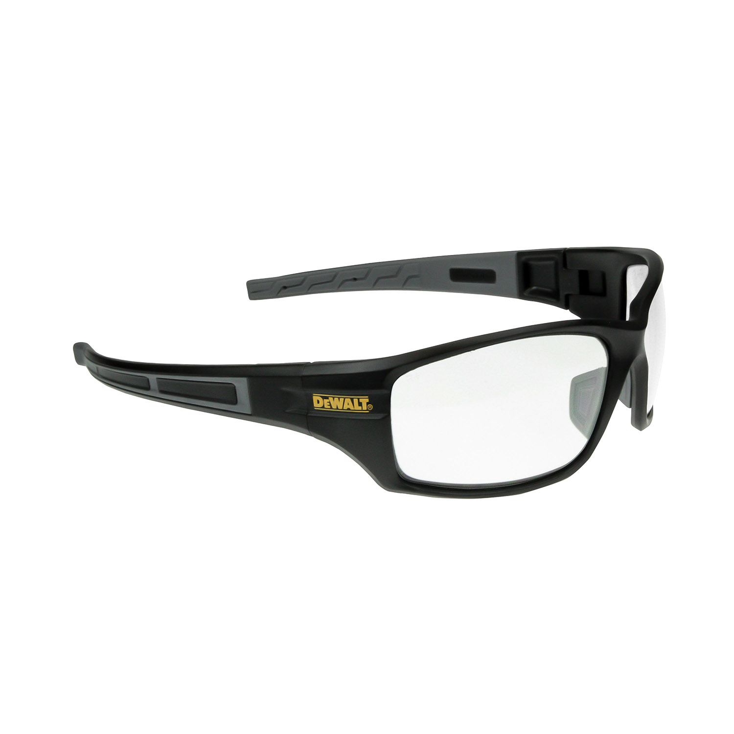 DPG101 Auger Retail Protective Eyewear - Black Frame - Clear Lens