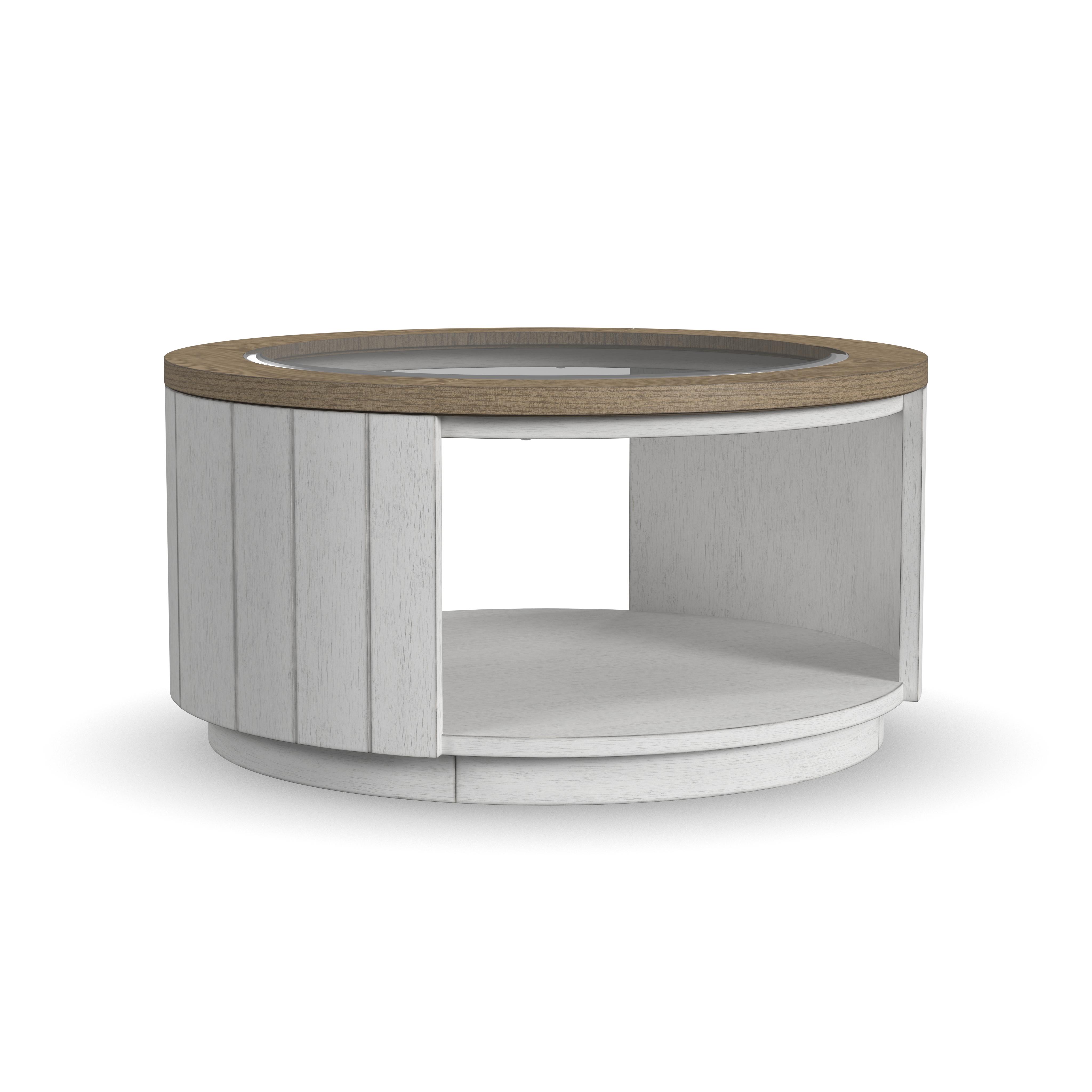 Flexsteel Melody Round Coffee Table with Casters