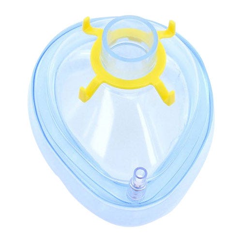 Anesthesia Breathing Mask Premium Soft + Sm Adult Yellow Hook Ring