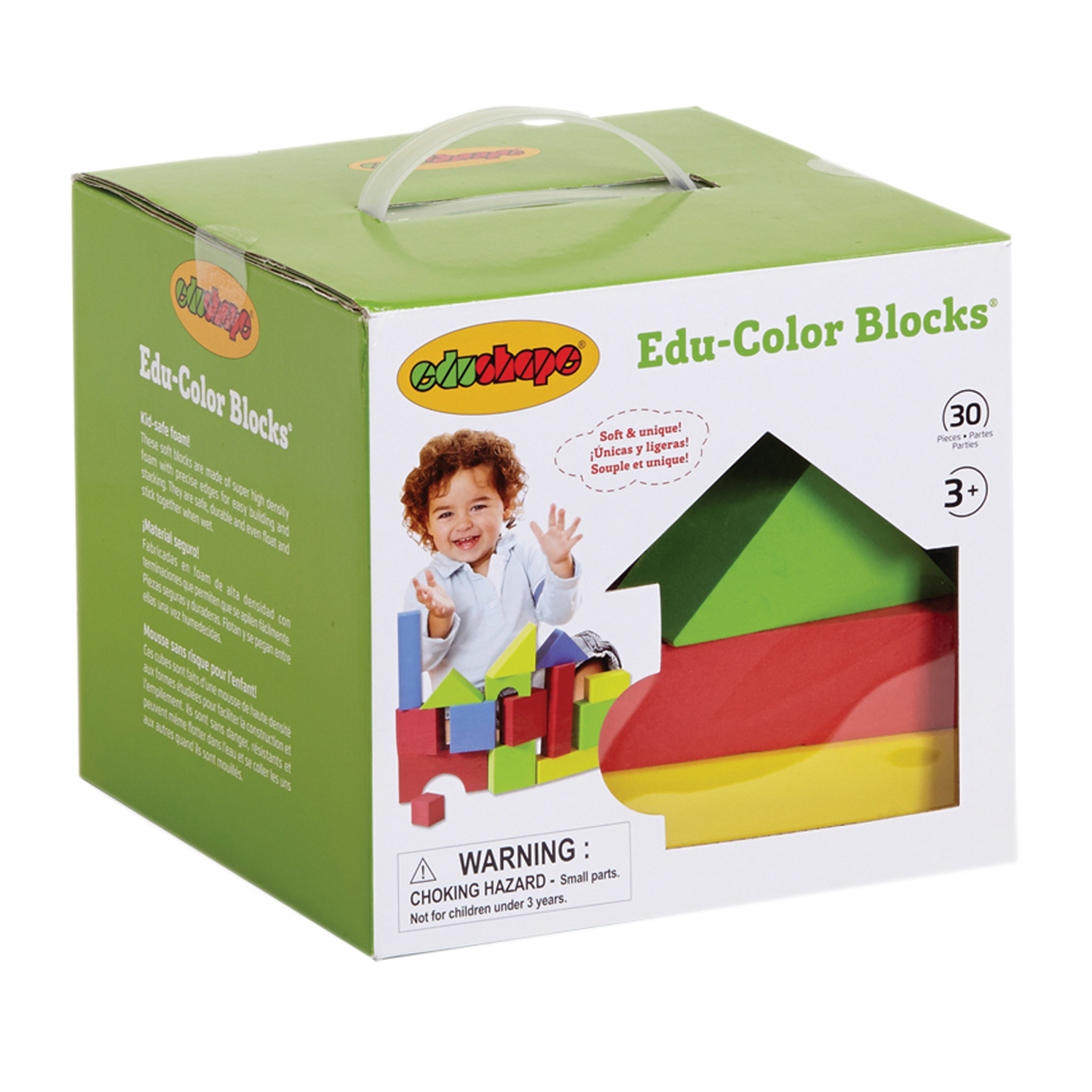 edushape Edu-Color Building Blocks, 30 Pieces image number null